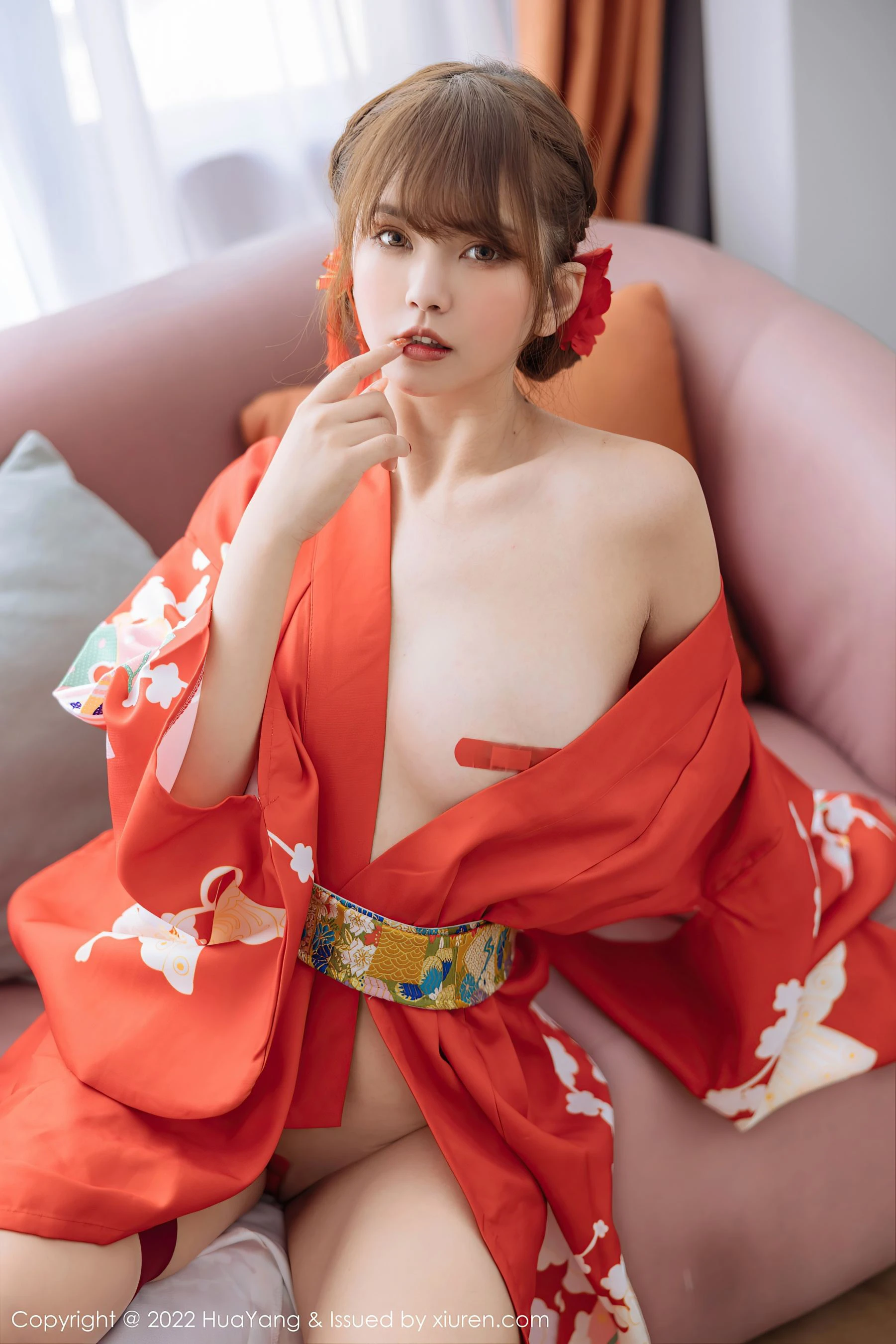 花漾 VOL.518 张思允Nice 和服美臀 插图1