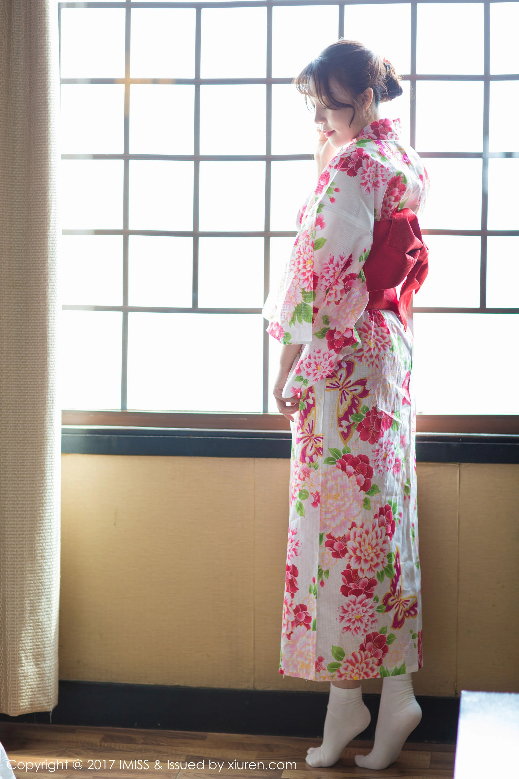 芝芝Booty《日系和服+迷你比基尼》 爱蜜社 VOL.170