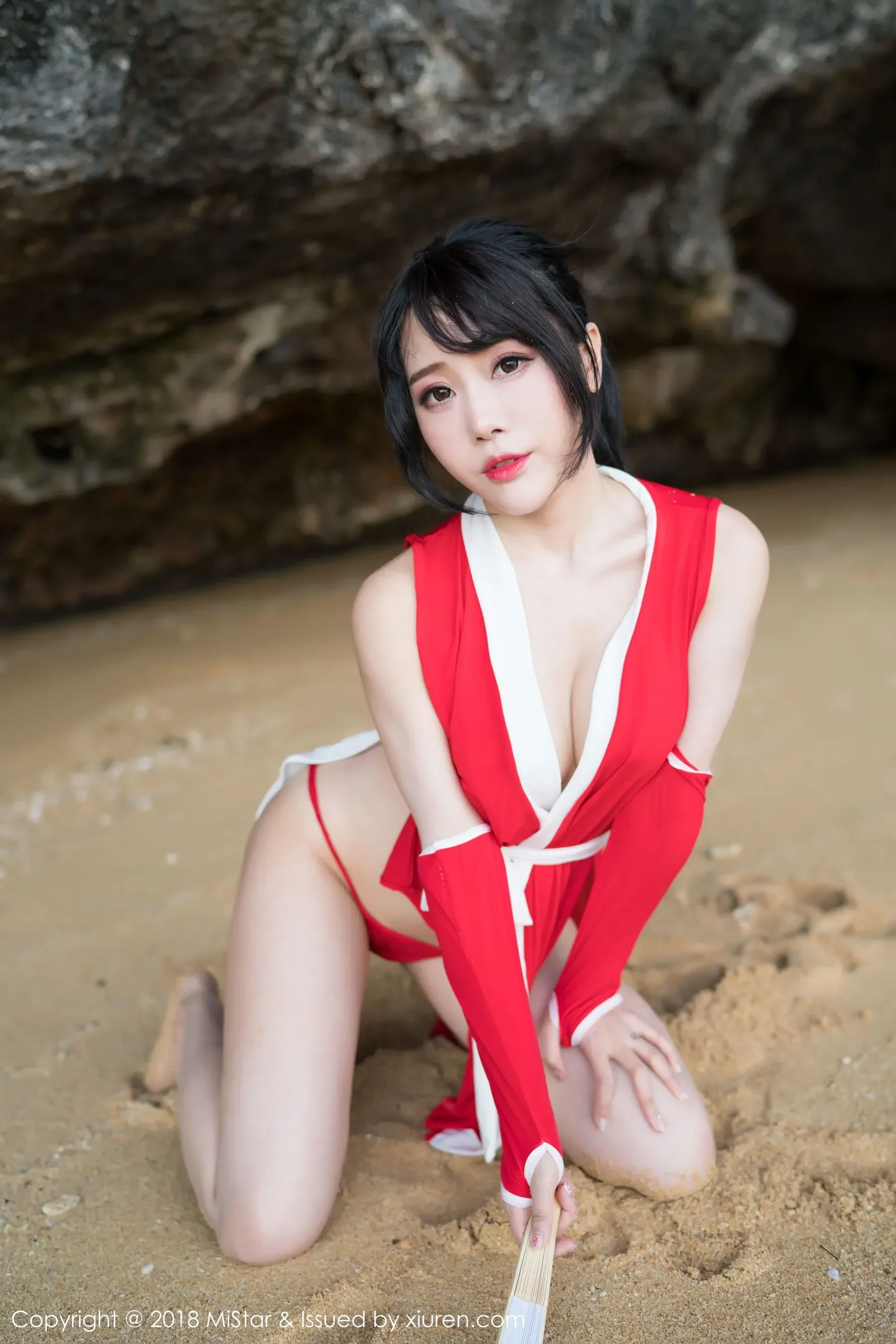 兜豆靓Youlina《外拍COS不知火舞与DVA》 魅妍社 VOL.215 插图1