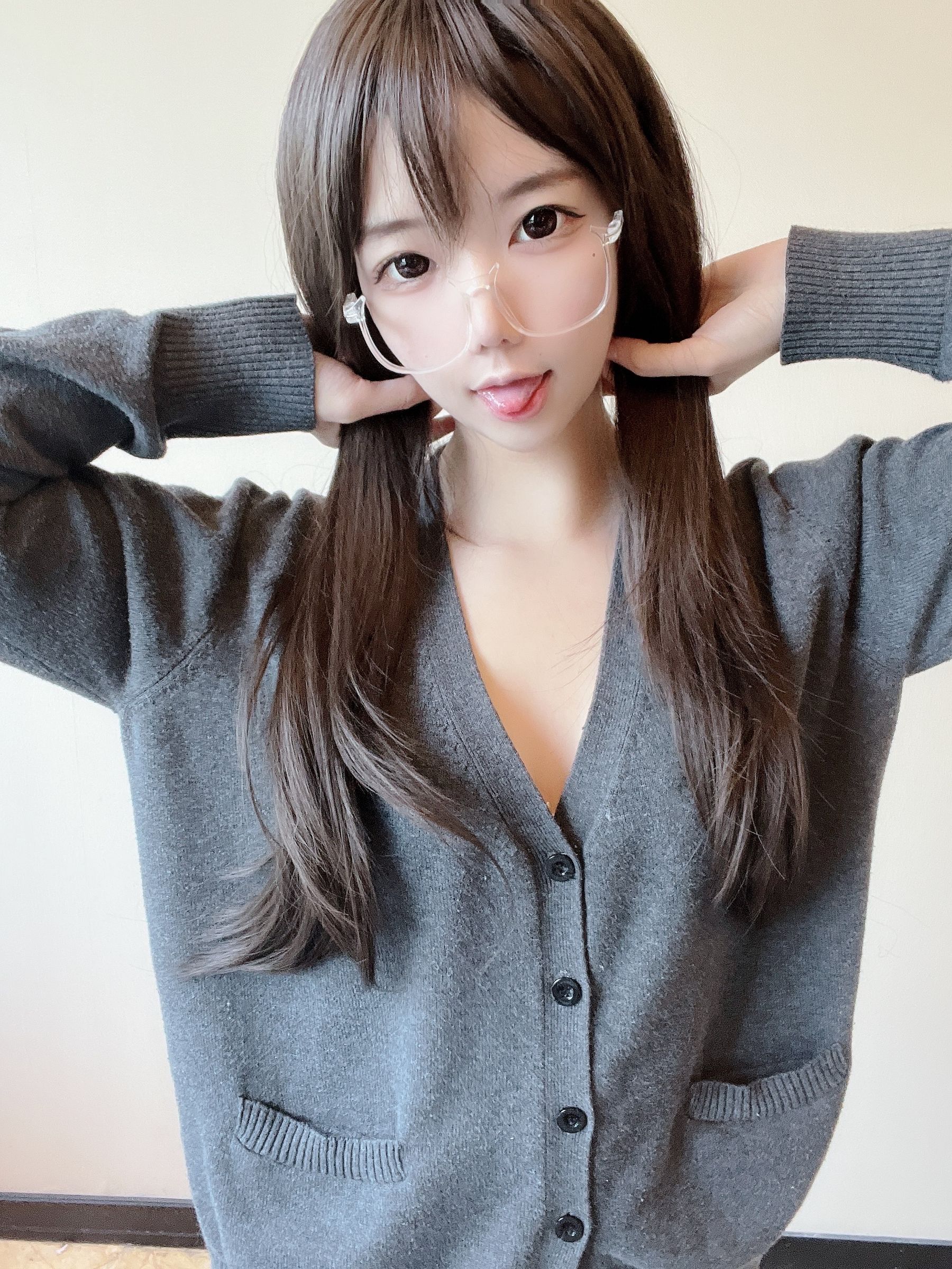 莉犬酱 – 黑丝白蕾丝 [51P] 插图1