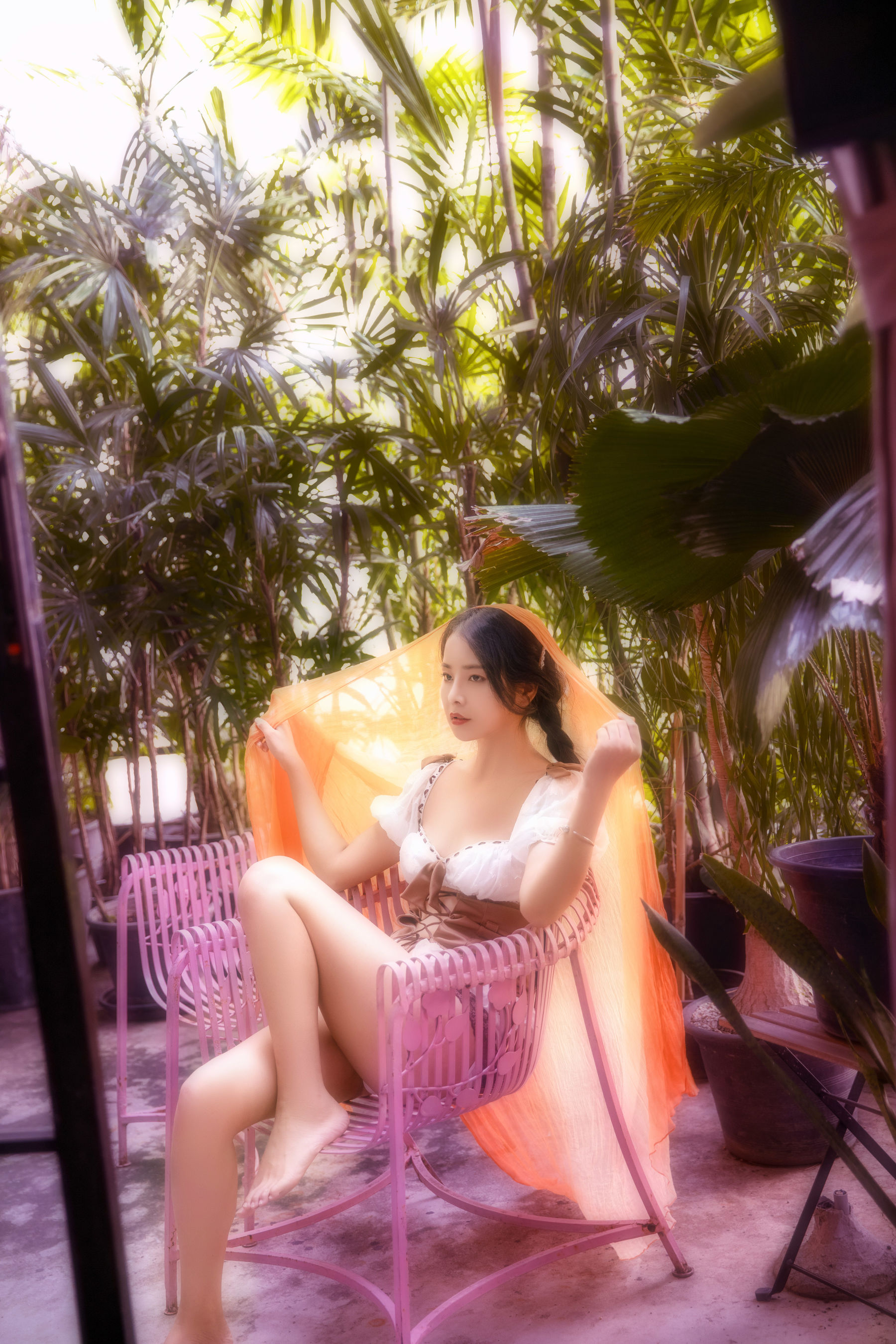 [Cosplay写真] 苏嫣嫣阿姨 – 泰国旅游纱巾 [12P] 插图1