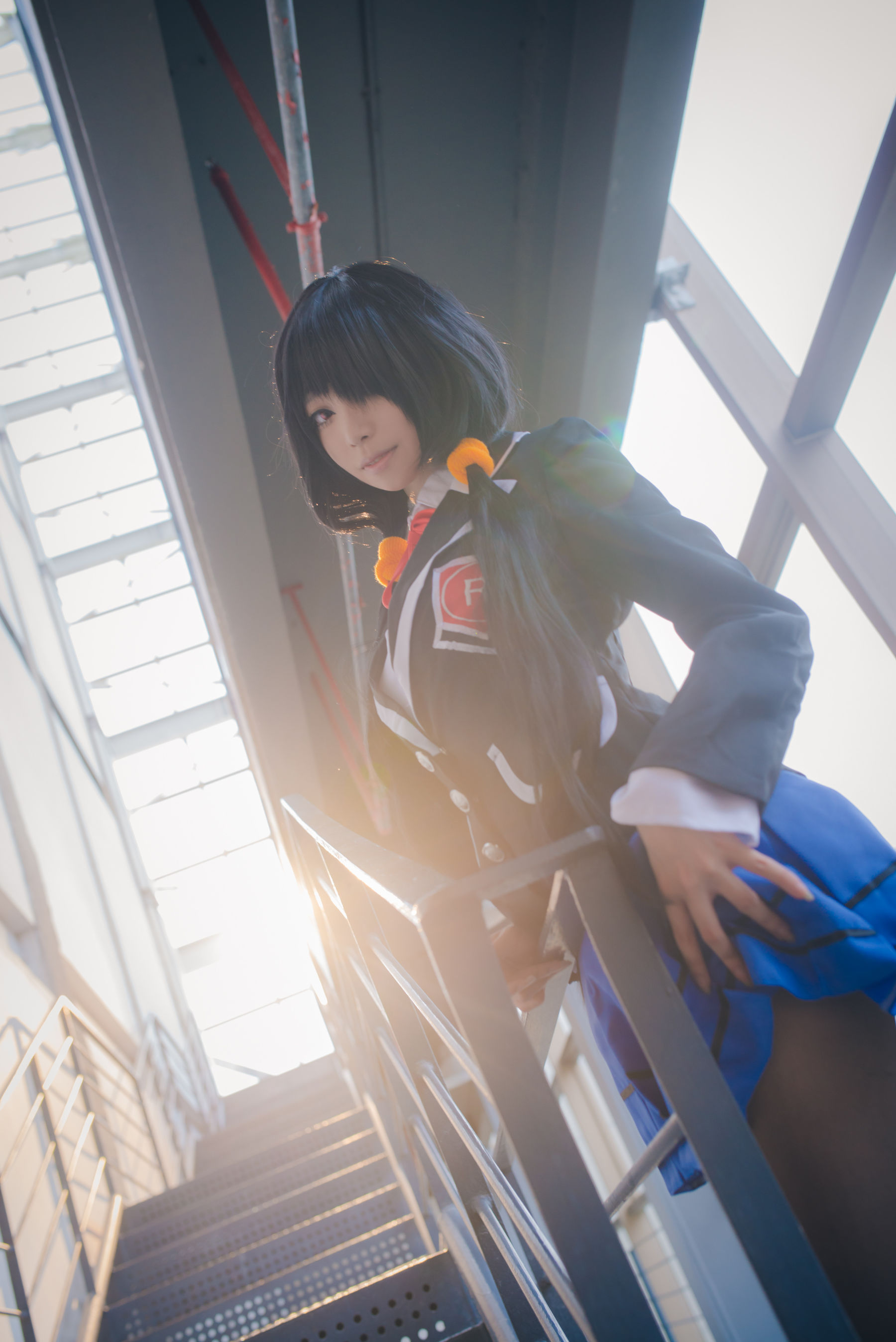 长腿Coser青青子Js – 狂三校服 [16P] 插图1