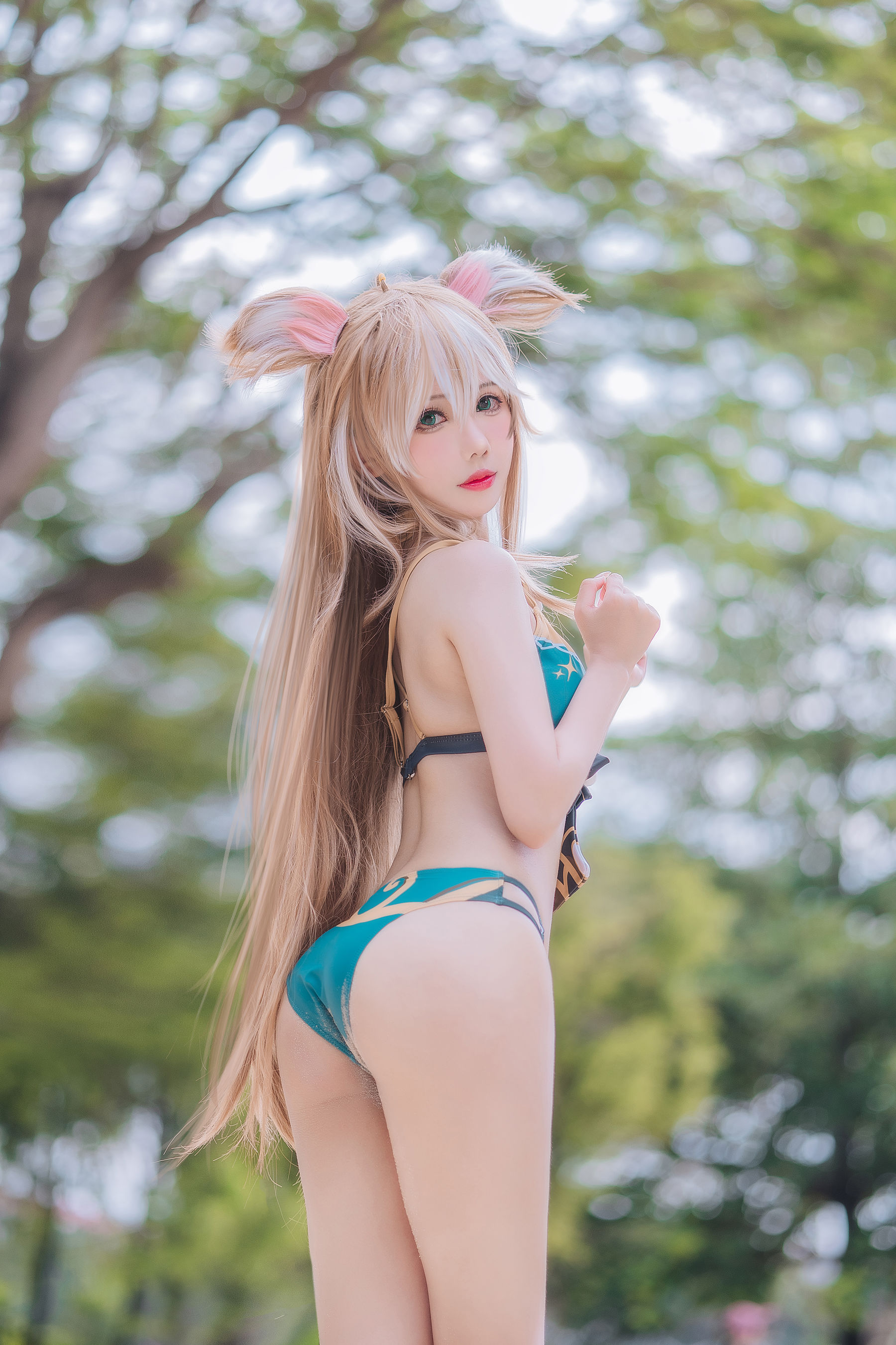 仙女月 – 泽月希娜小姐泳装 [15P] 插图1