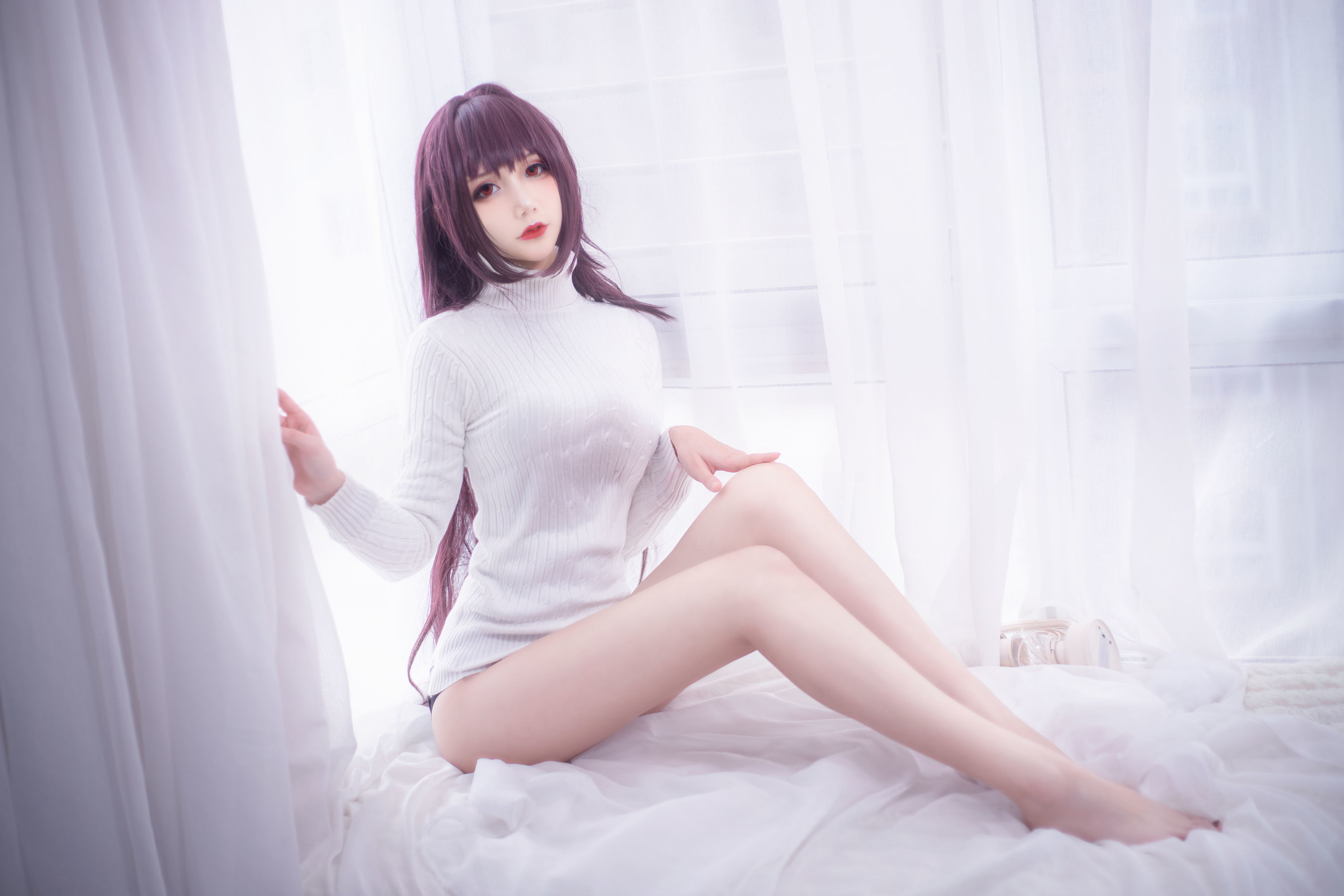 COS妹子仙九Airi – 斯卡哈毛衣 [21P] 插图1