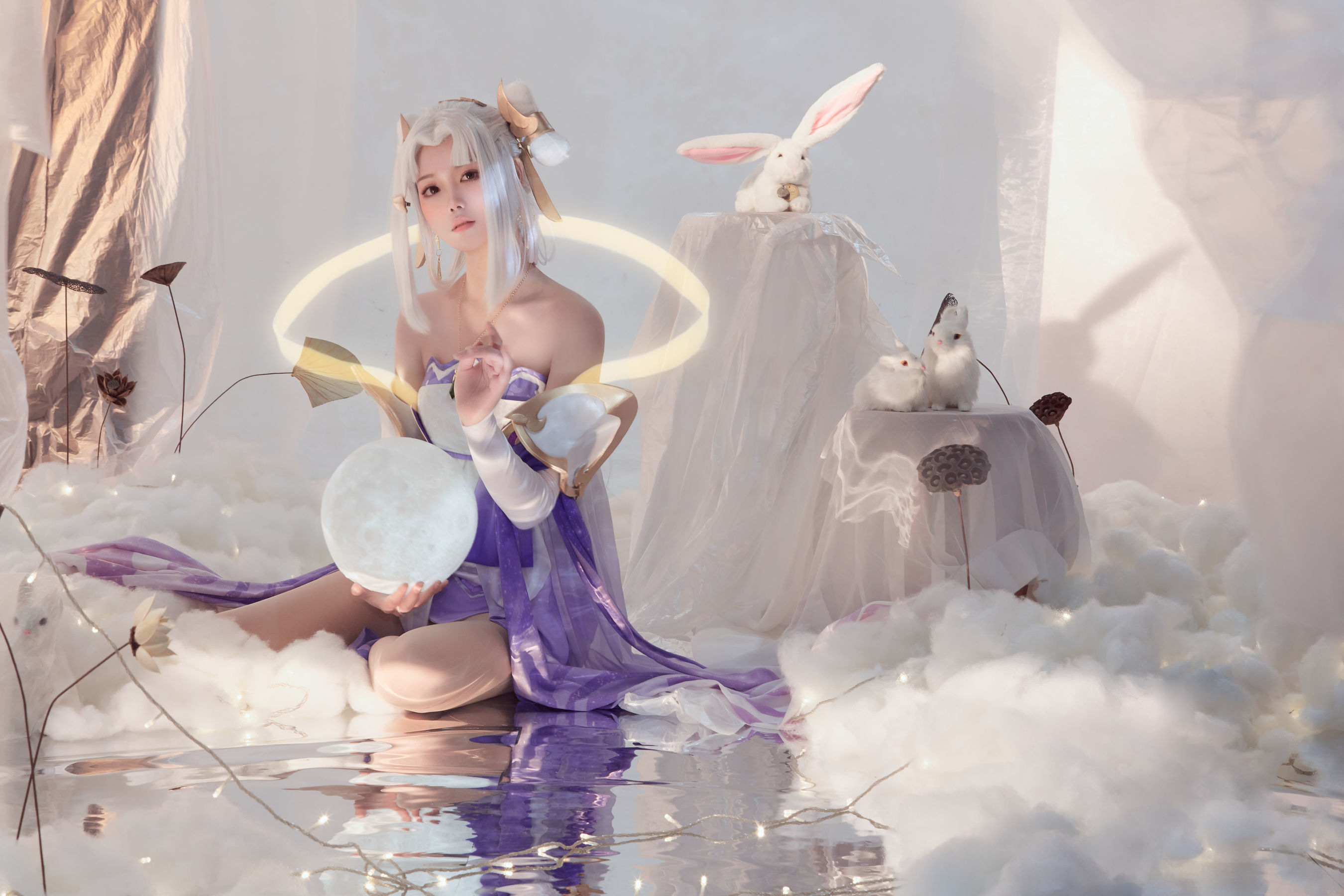 人气coser戚顾儿MIKI 王者荣耀 嫦娥 [22P] 插图1