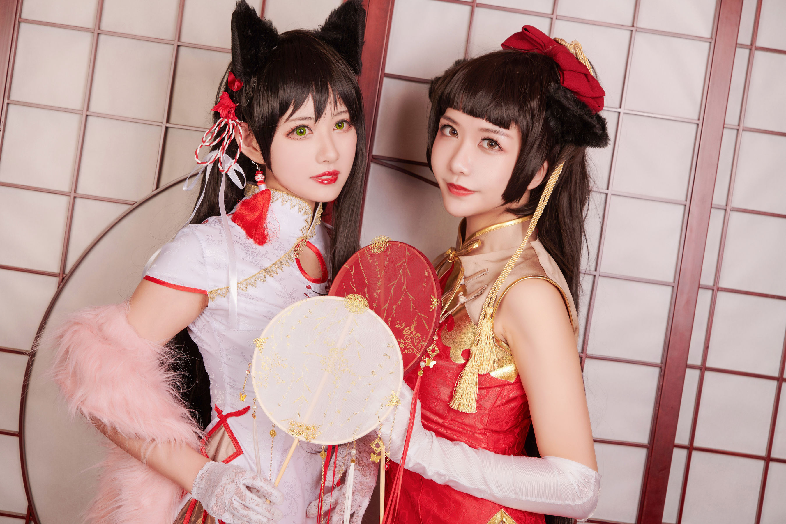 源纱希喵喵喵&Meiyi_烛墨 犬獒旗袍 [12P] 插图1