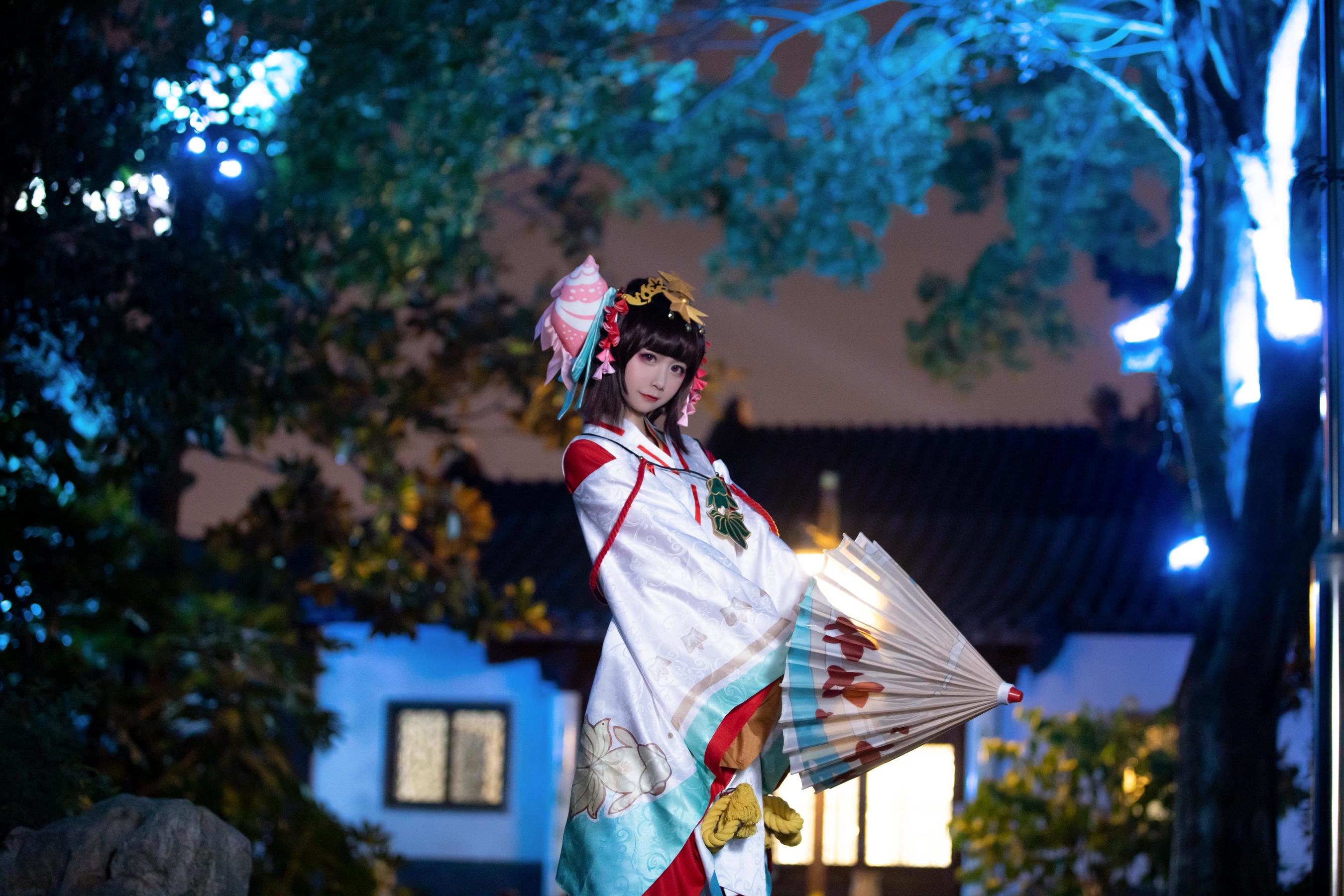 [Cosplay写真] 动漫博主弦音sic – 阴阳师 神乐 [15P] 插图1