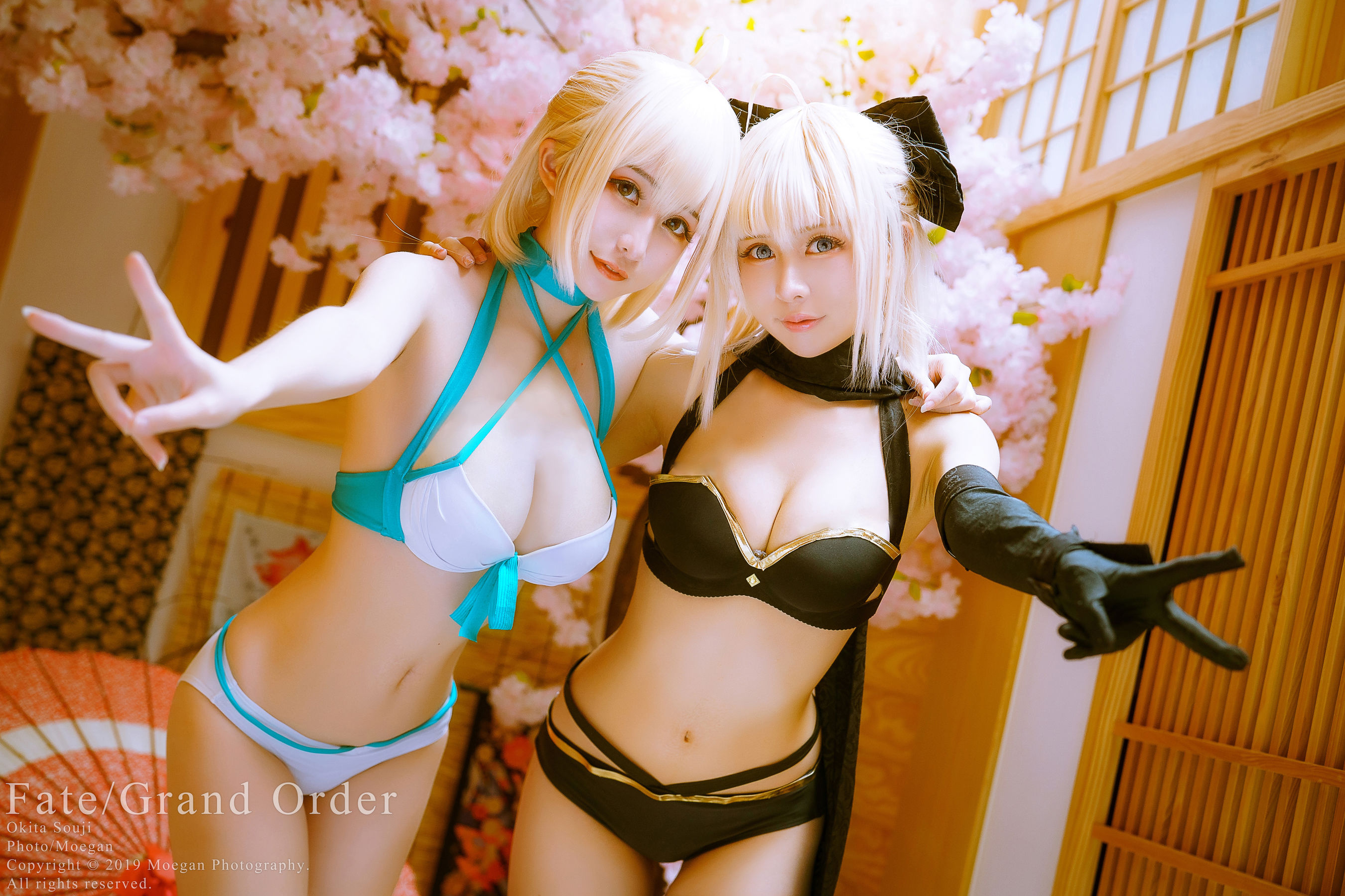 [Cosplay写真] Miyana咪呀 – 沖田総司 水着 [21P] 插图1
