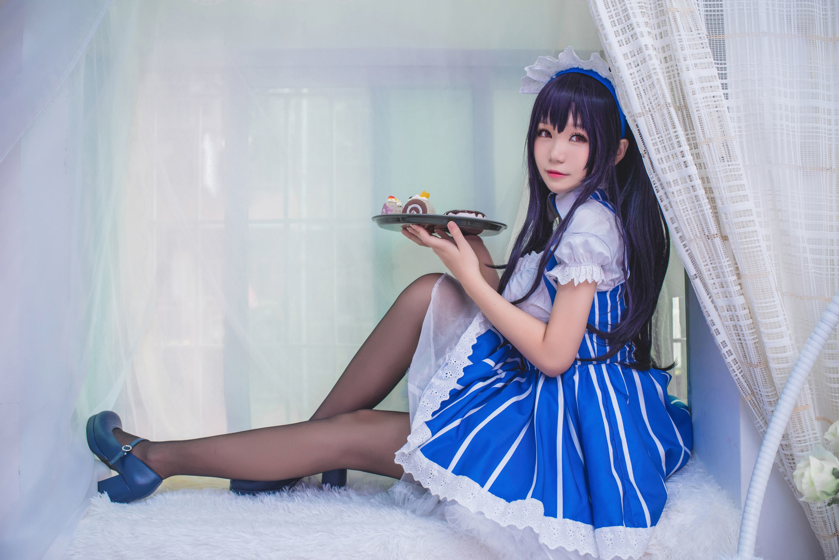 [萝莉COS] 白金Saki – 女仆 [21P] 插图3