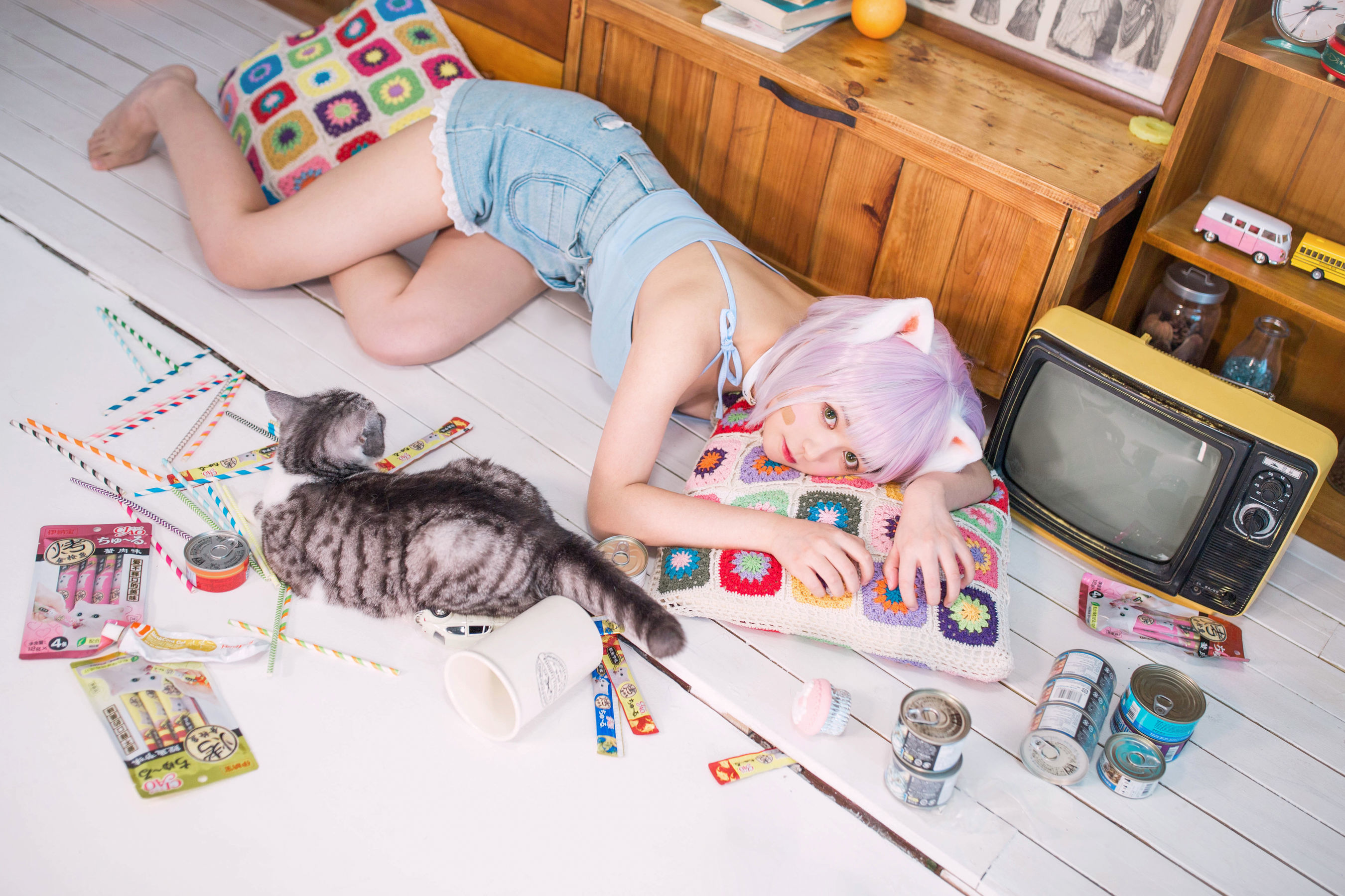 大眼萌妹黑猫猫OvO – 养猫小课堂 [35P] 插图1