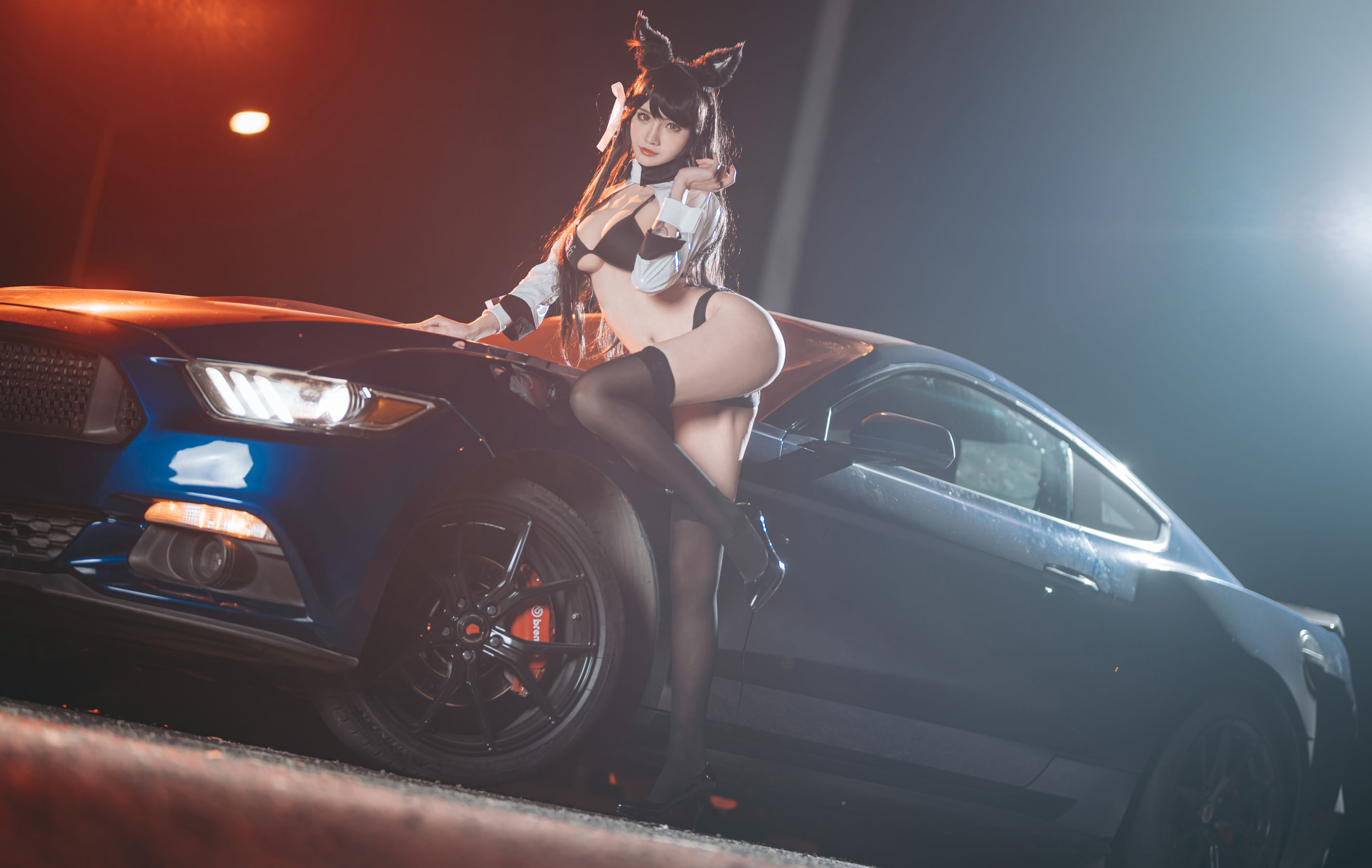 [Cosplay写真] 动漫博主一只冉呐 – 爱宕赛车 [21P] 插图1