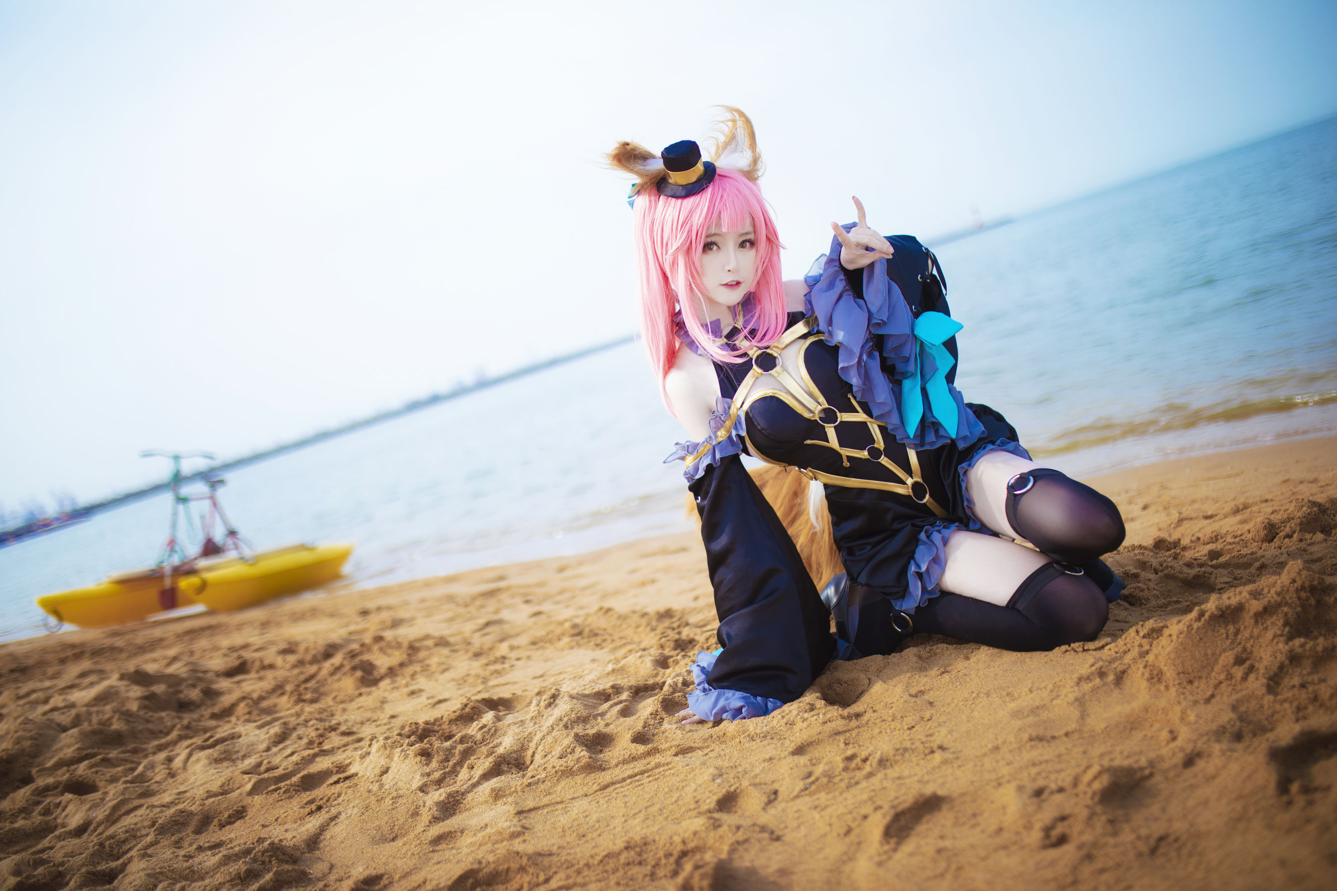 [Cosplay写真] 萌宠博主yui金鱼 – 魔术师玉藻前 [7P] 插图1