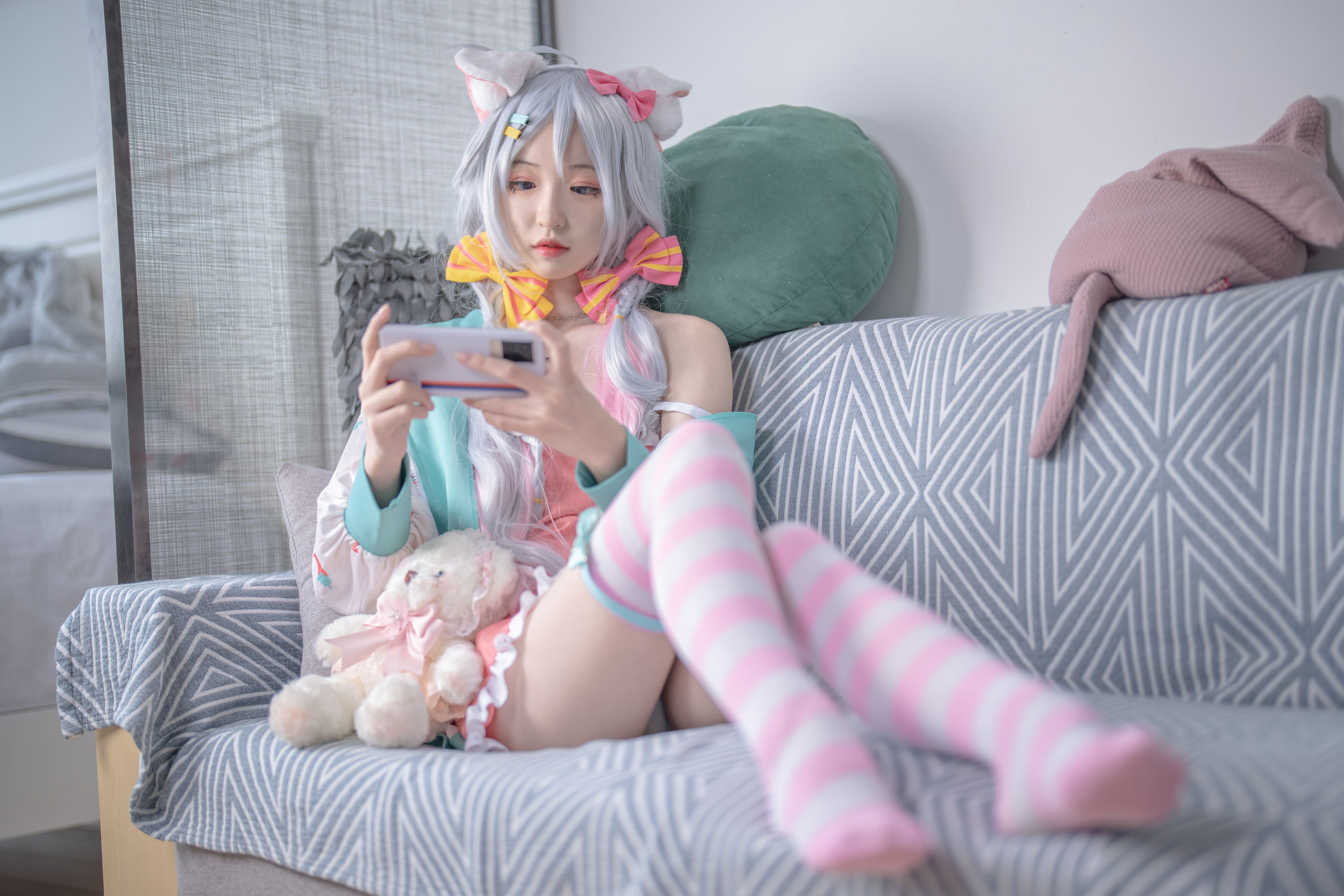 SA_海藻酸钠 – 神乐七奈 星期一的慵懒 [21P] 插图1