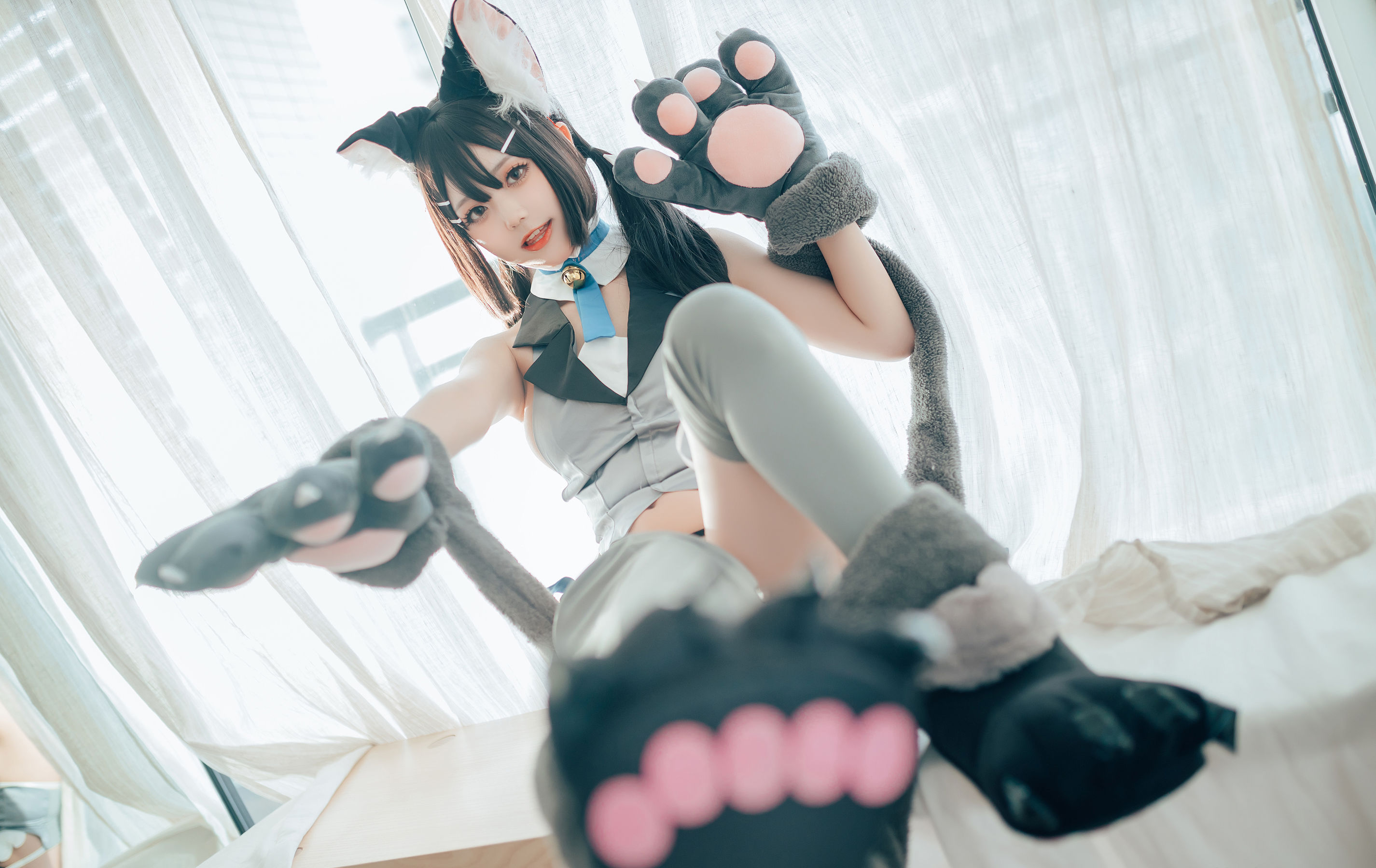 微博萌妹蓝小沂KiKi – 猫娘 [7P] 插图1