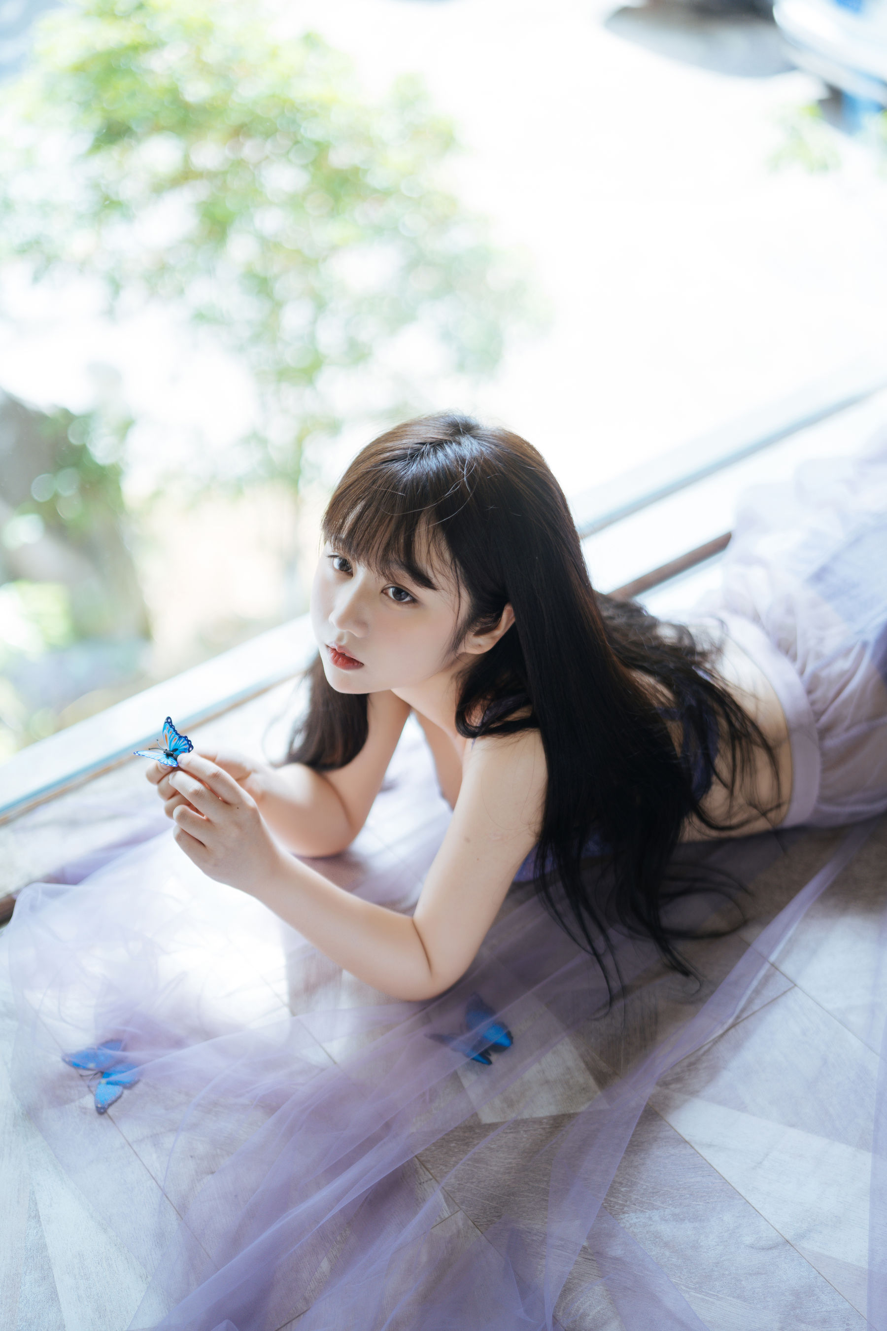 微博福利姬镜酱 – 静夏之薄纱蕾丝 [58P] 插图1