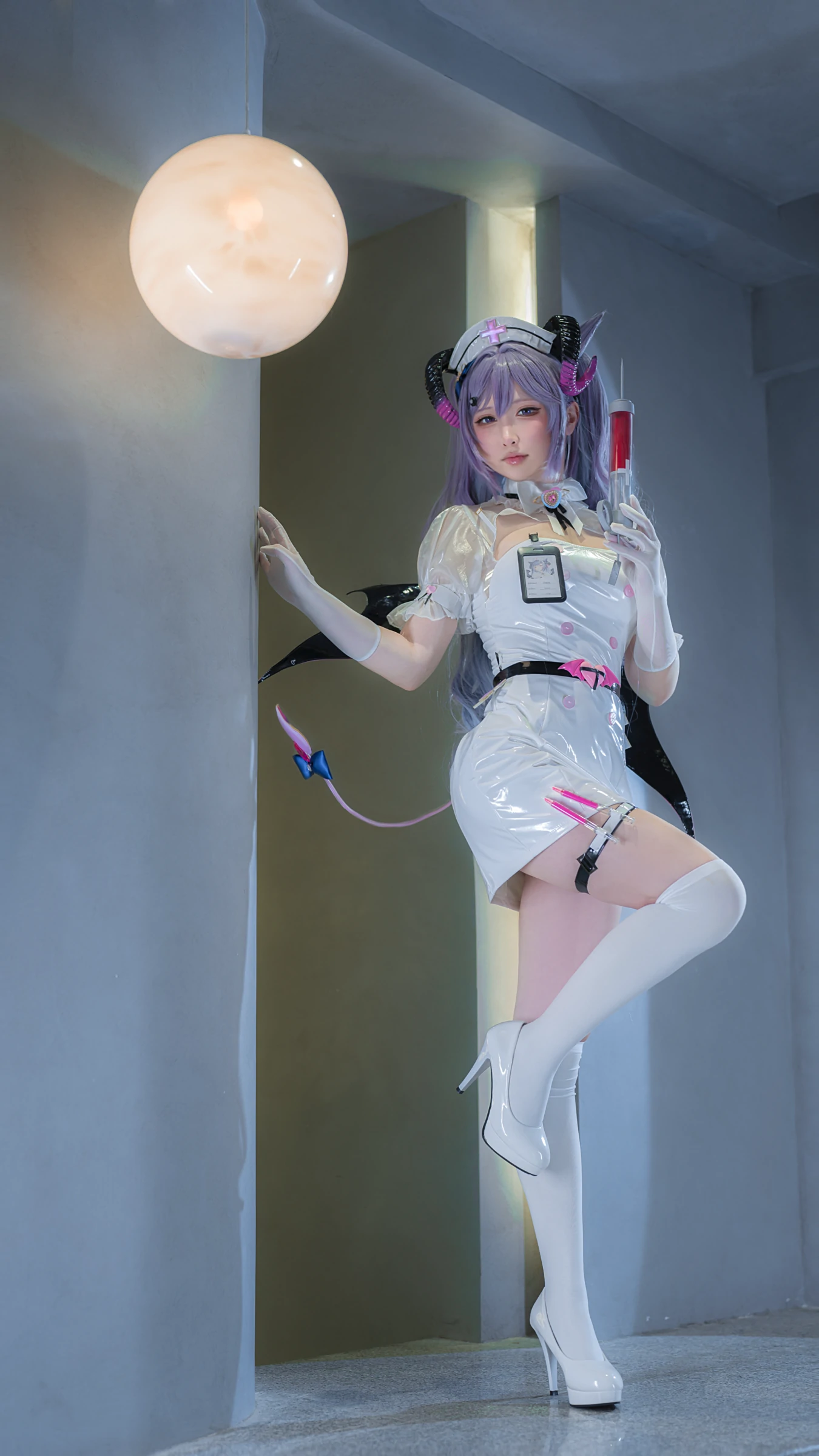 樱梨梨 – 刻晴魅魔护士 [30P] 插图1