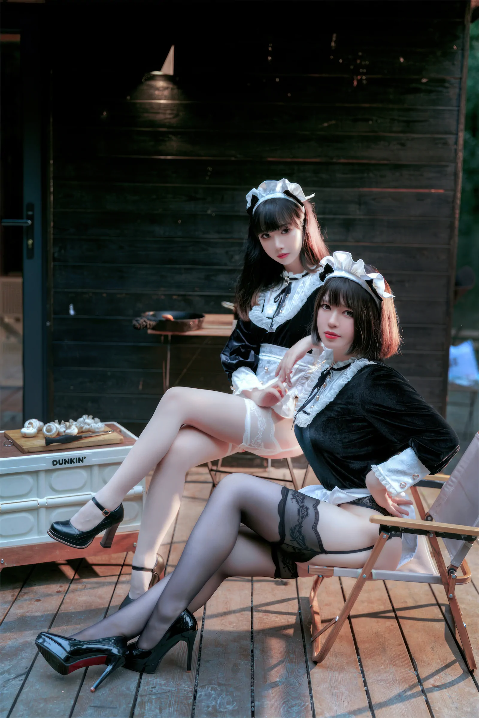 半半子&面饼仙儿 – メイド姉妹 [74P] 插图1