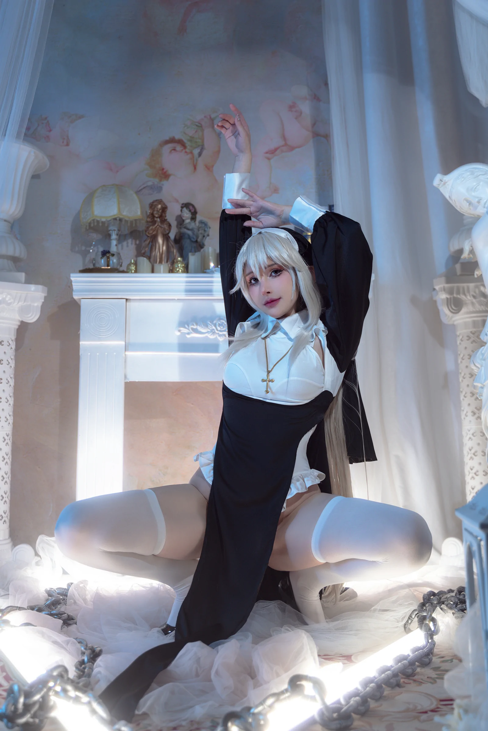 鹿八岁baby - 堕落修女 [61P] 插图2