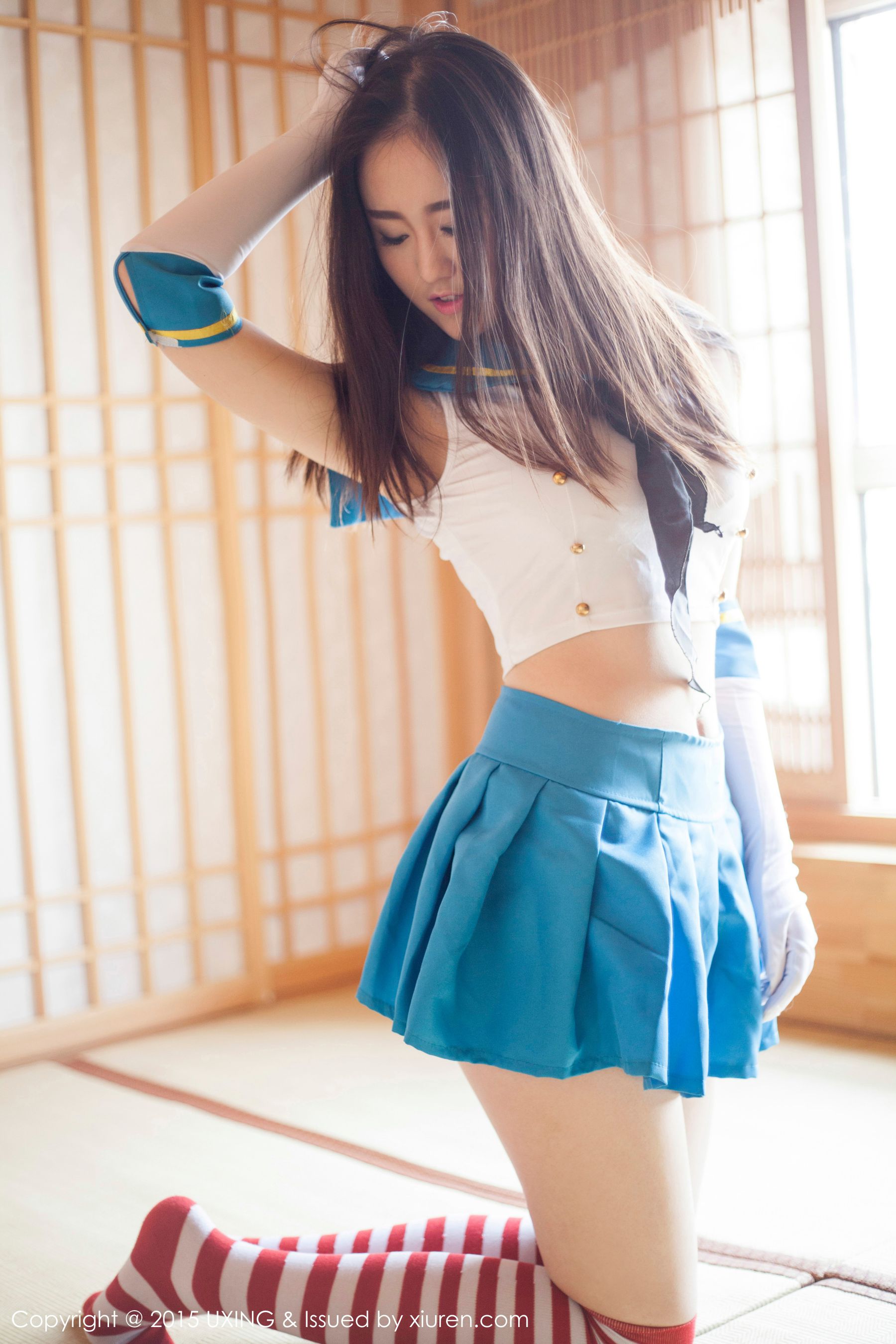 Romi王朝朝 – 美少女校服系列写真集 UXING优星馆 Vol.005 [62P] 插图2