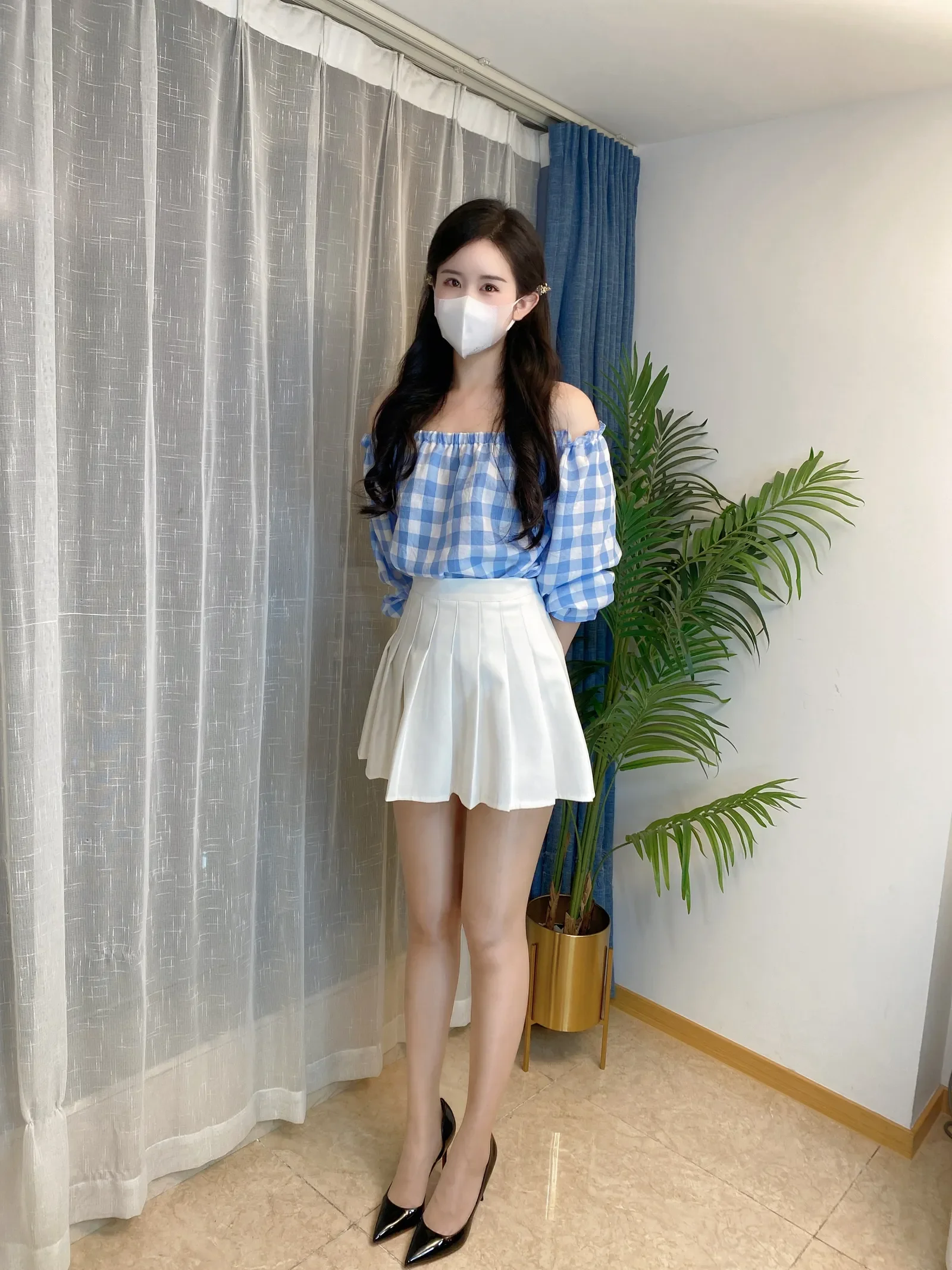 July芝岚 – 虾线油亮 [33P] 插图1