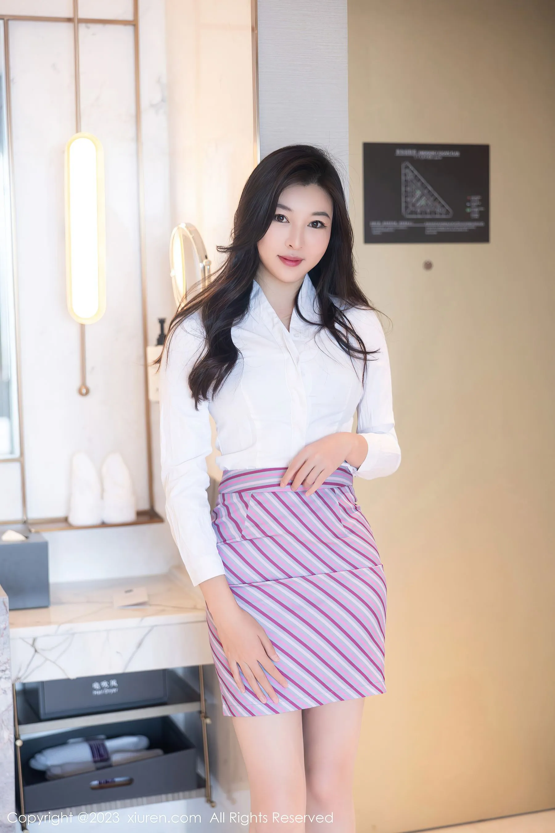 秀人网 No.6741 卡卡酱 空姐制服 插图1