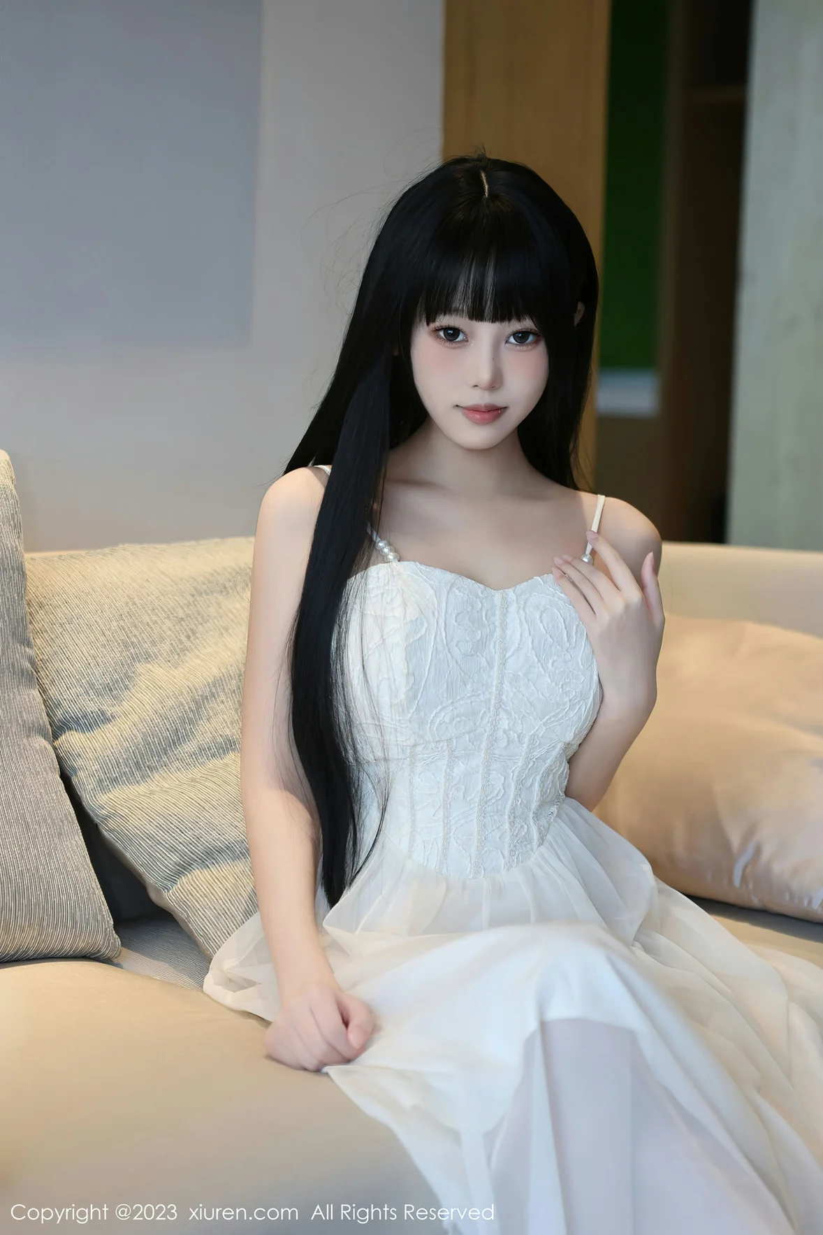 XiuRen 秀人 No.6828 早川京子 连衣长裙性感写真 [80P] 插图1