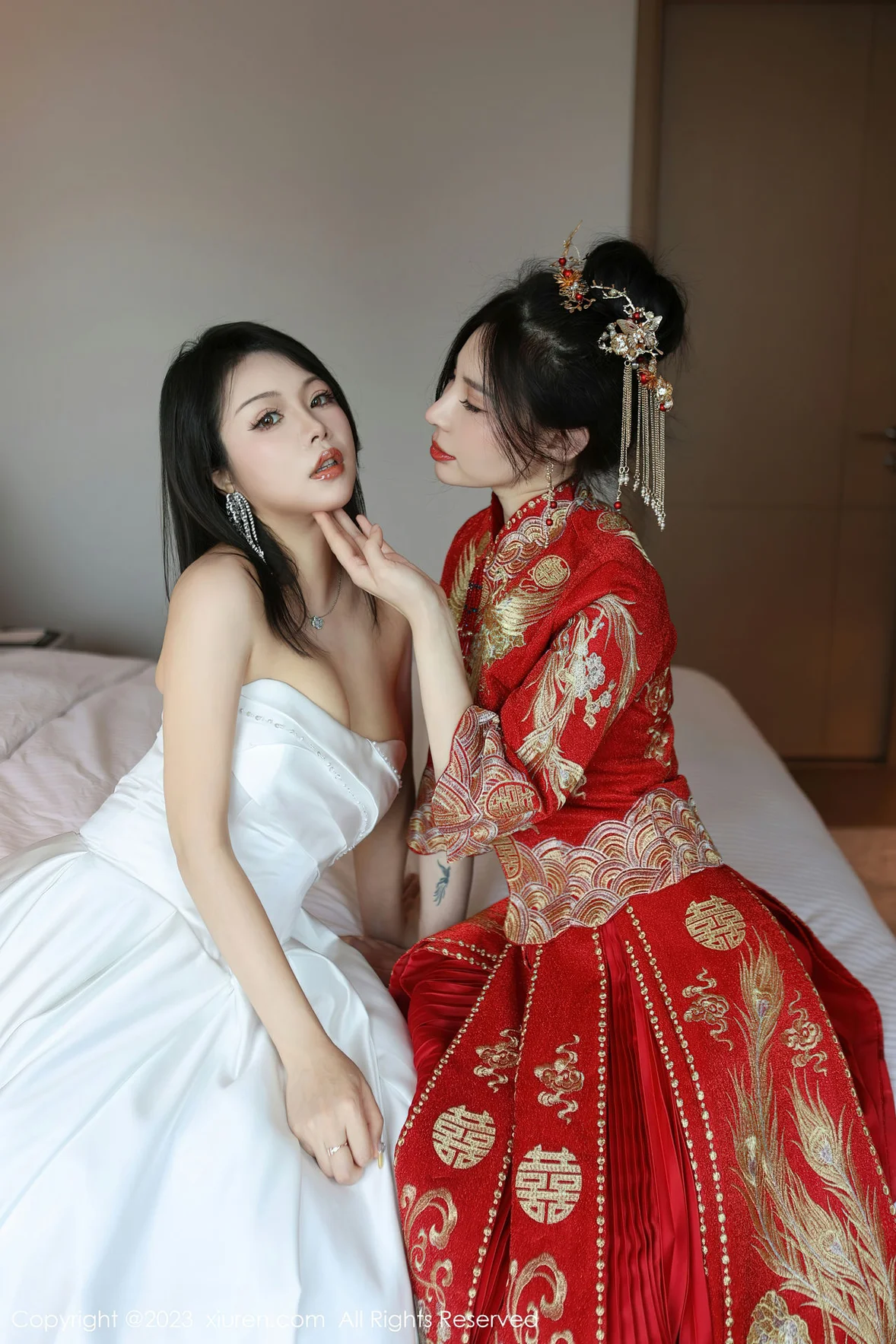 XiuRen 秀人 No.6957 曼柔两位性感女神模特合集写真 [86P] 插图1