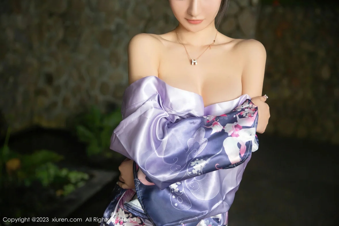 XiuRen 秀人 No.7109 808 熊小诺 日式紫色和服巴厘岛旅拍 [71P] 插图1