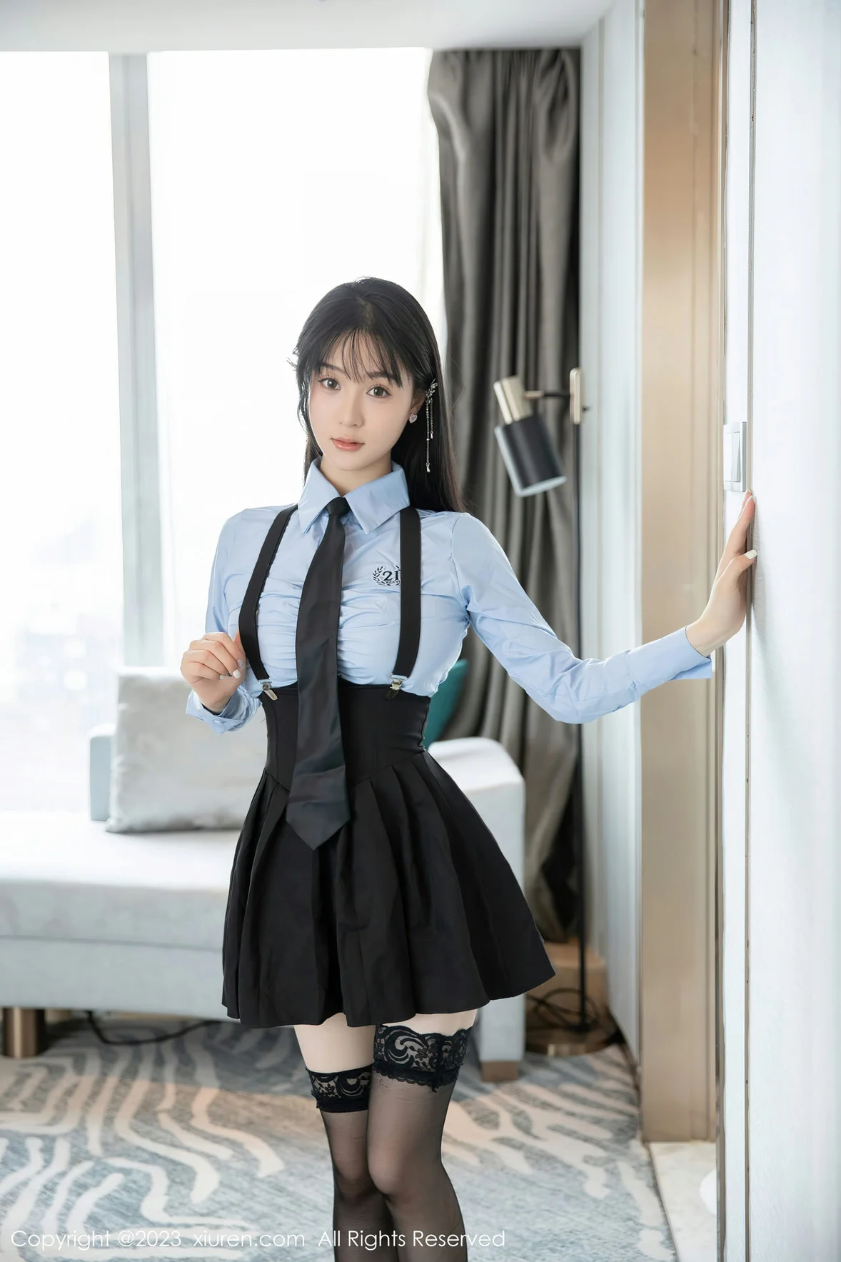 XiuRen 秀人 No.7140 柚琪Rich 性感学妹装扮 [77P] 插图1