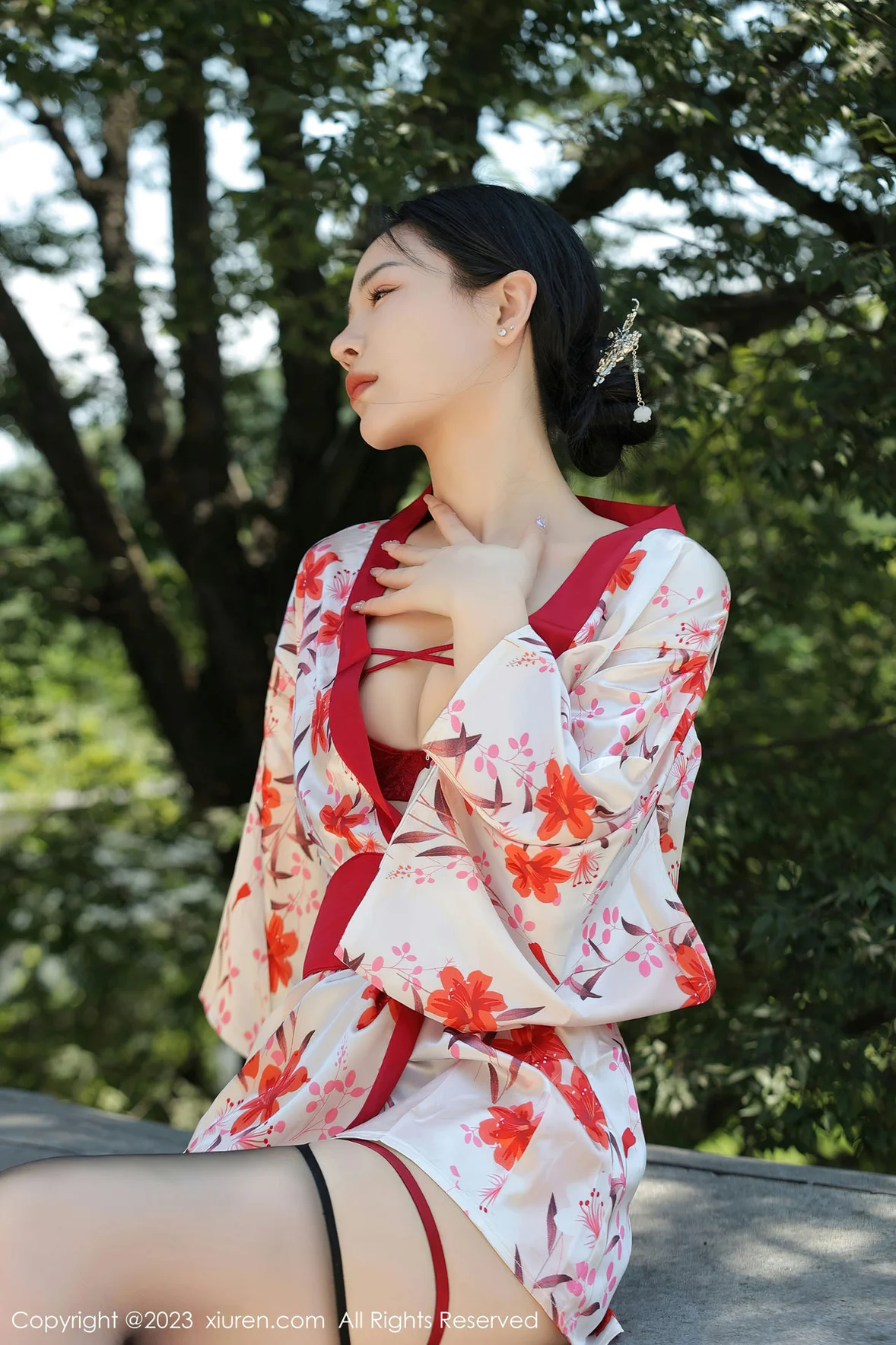 XiuRen 秀人 No.7177 米粒子 丝绸睡衣性感写真 [51P] 插图1