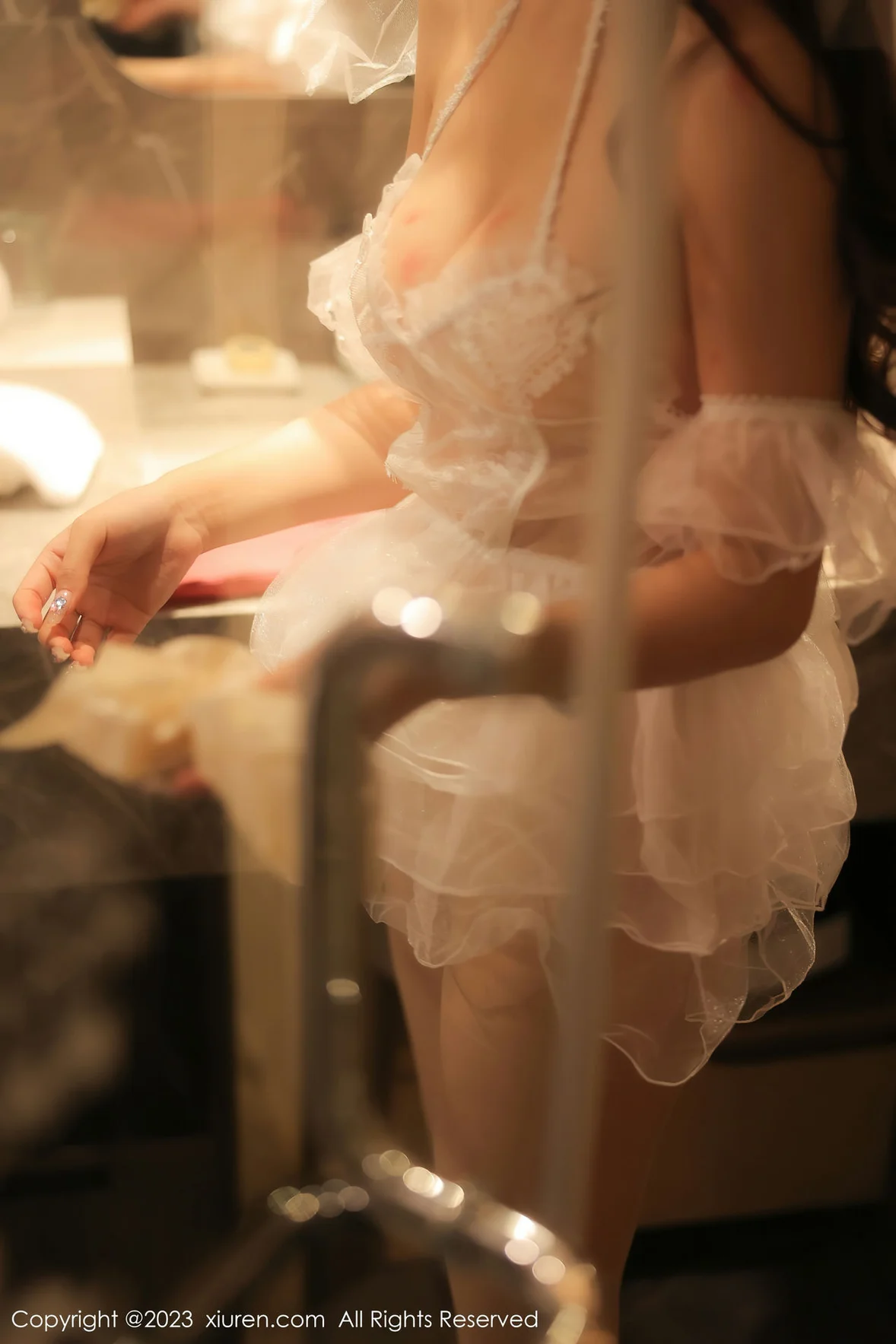 XiuRen 秀人 No.7218 汐汐baby 白色情趣婚纱性感写真 [78P] 插图1