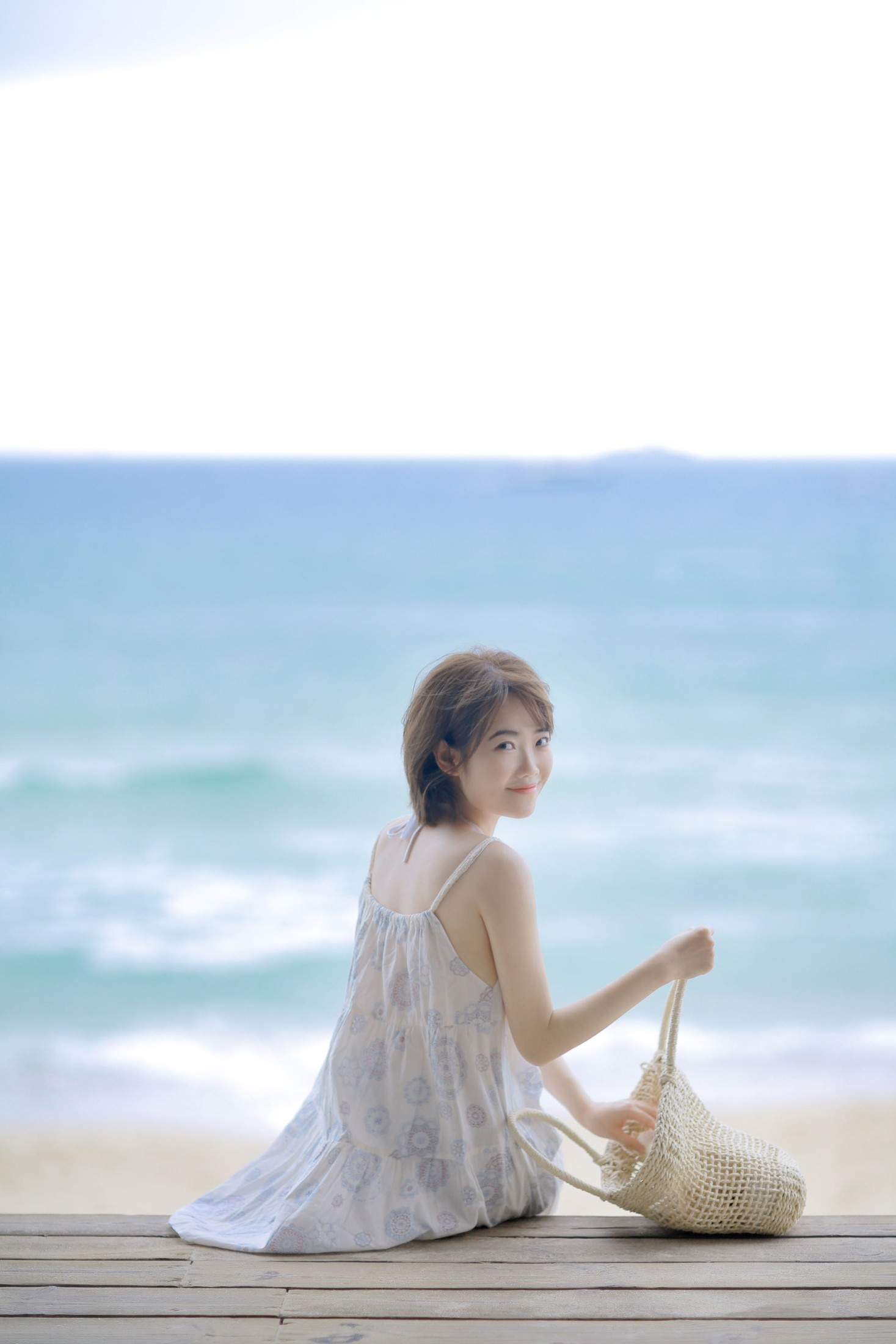 小喵咪不懂鱼 – 《海边日系少女》[22P] 插图5