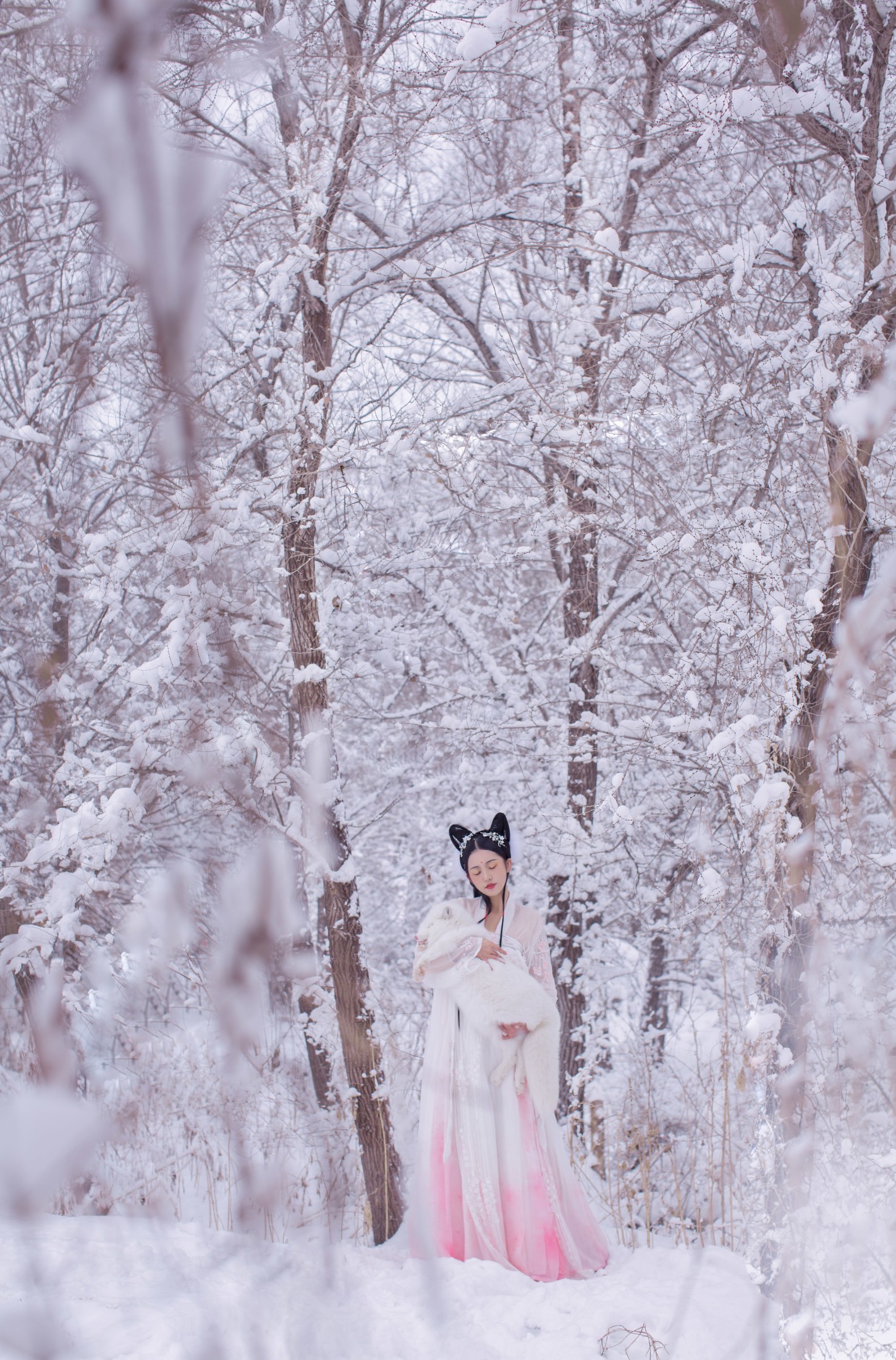 沐槿cutie – 《雪狐》[30P] 插图4
