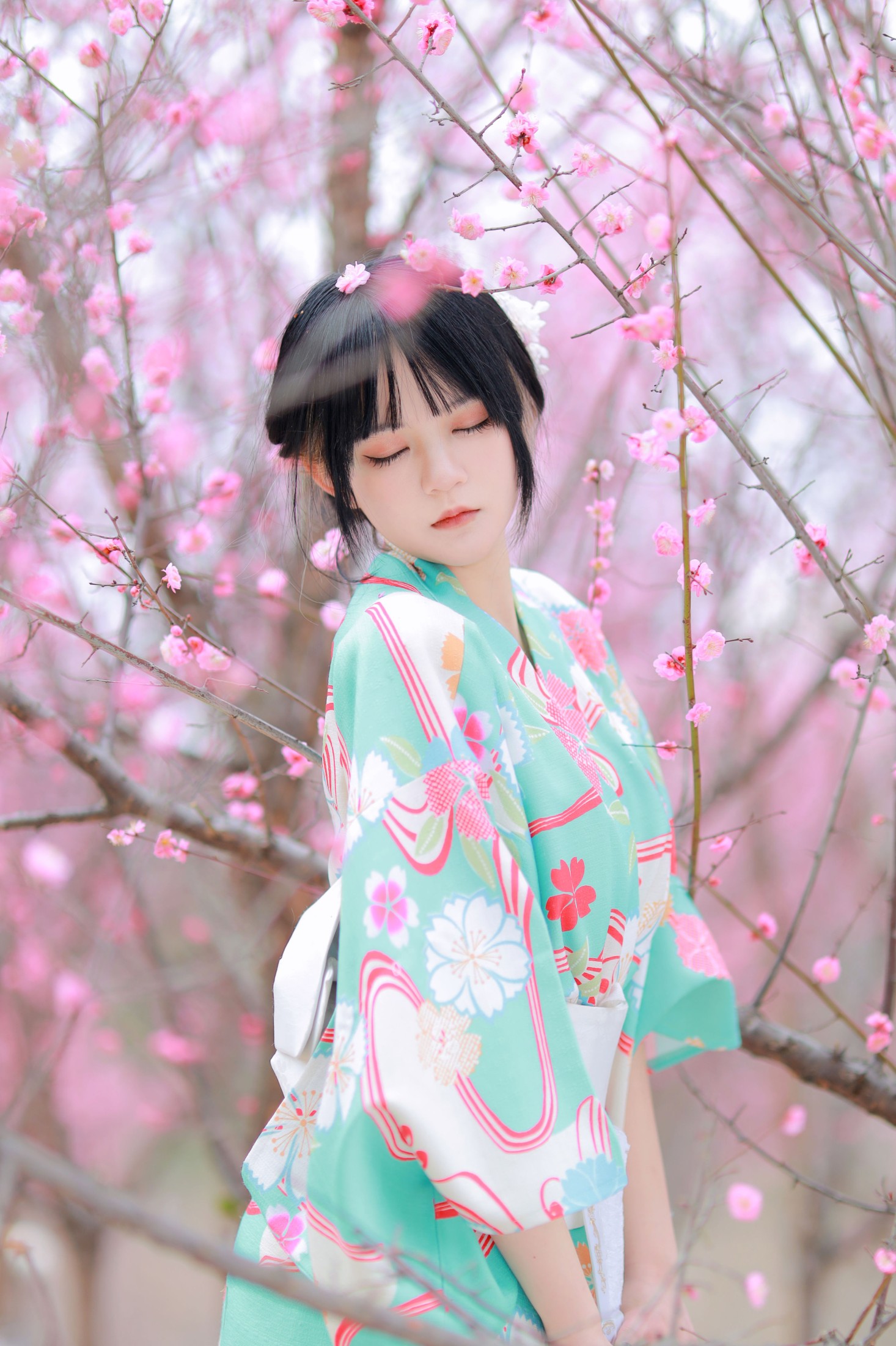 wenyujia – 《和服樱花》[22P] 插图4