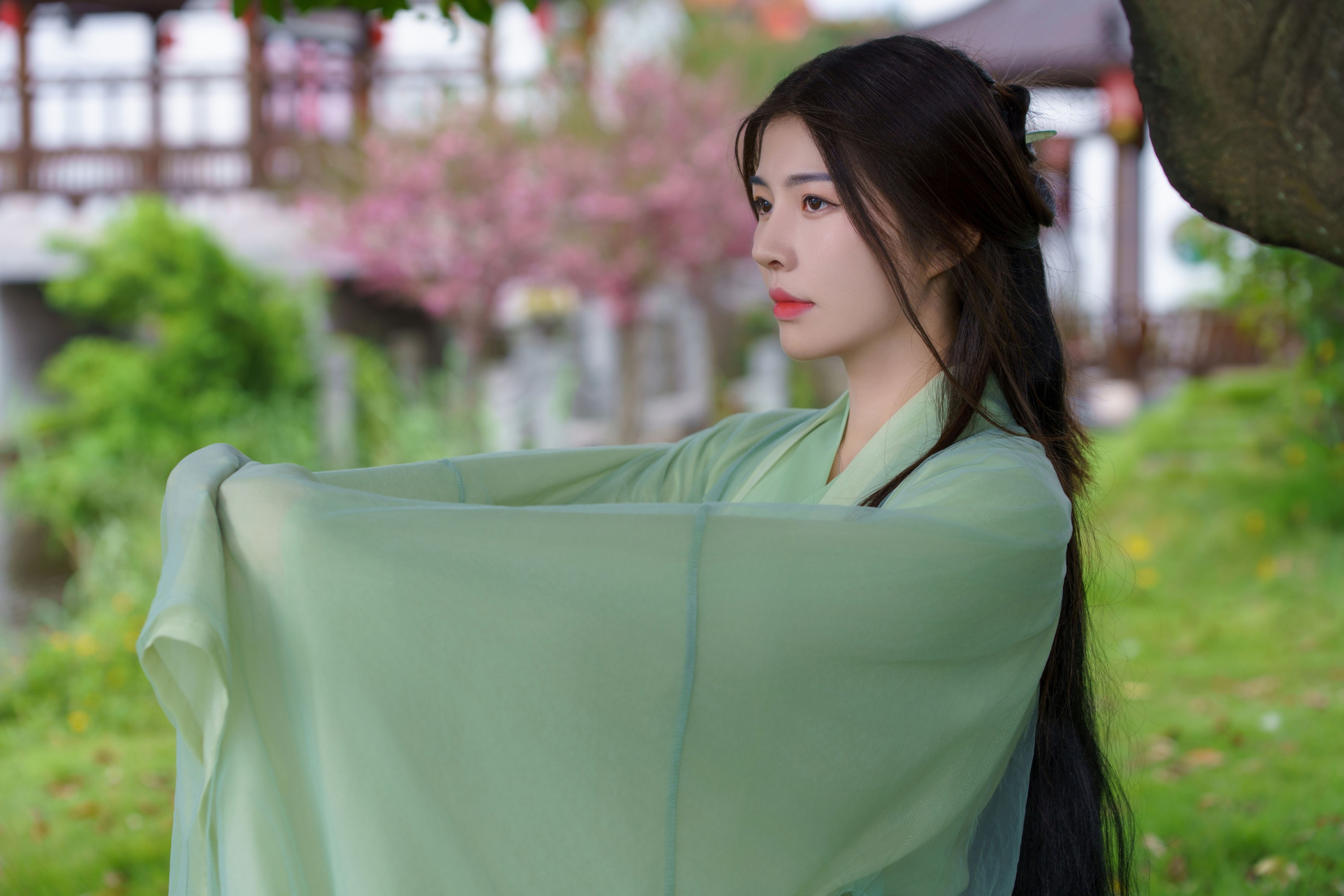 青葙女子 – 《绿衣幽梦：古韵风华集》[15P] 插图1