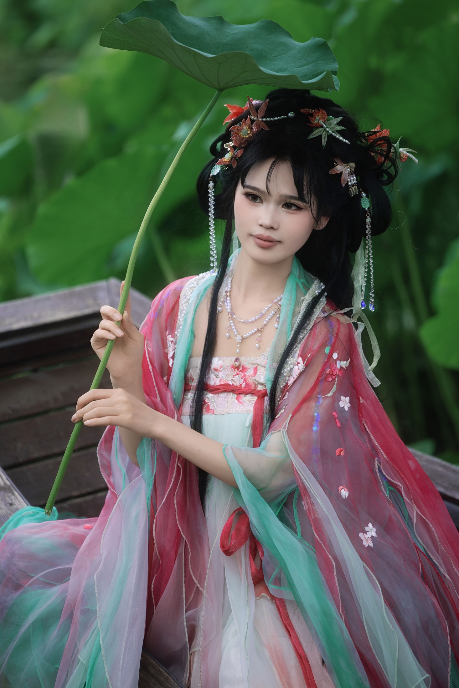 婳婳 – 《夏日荷花》[17P] 插图1