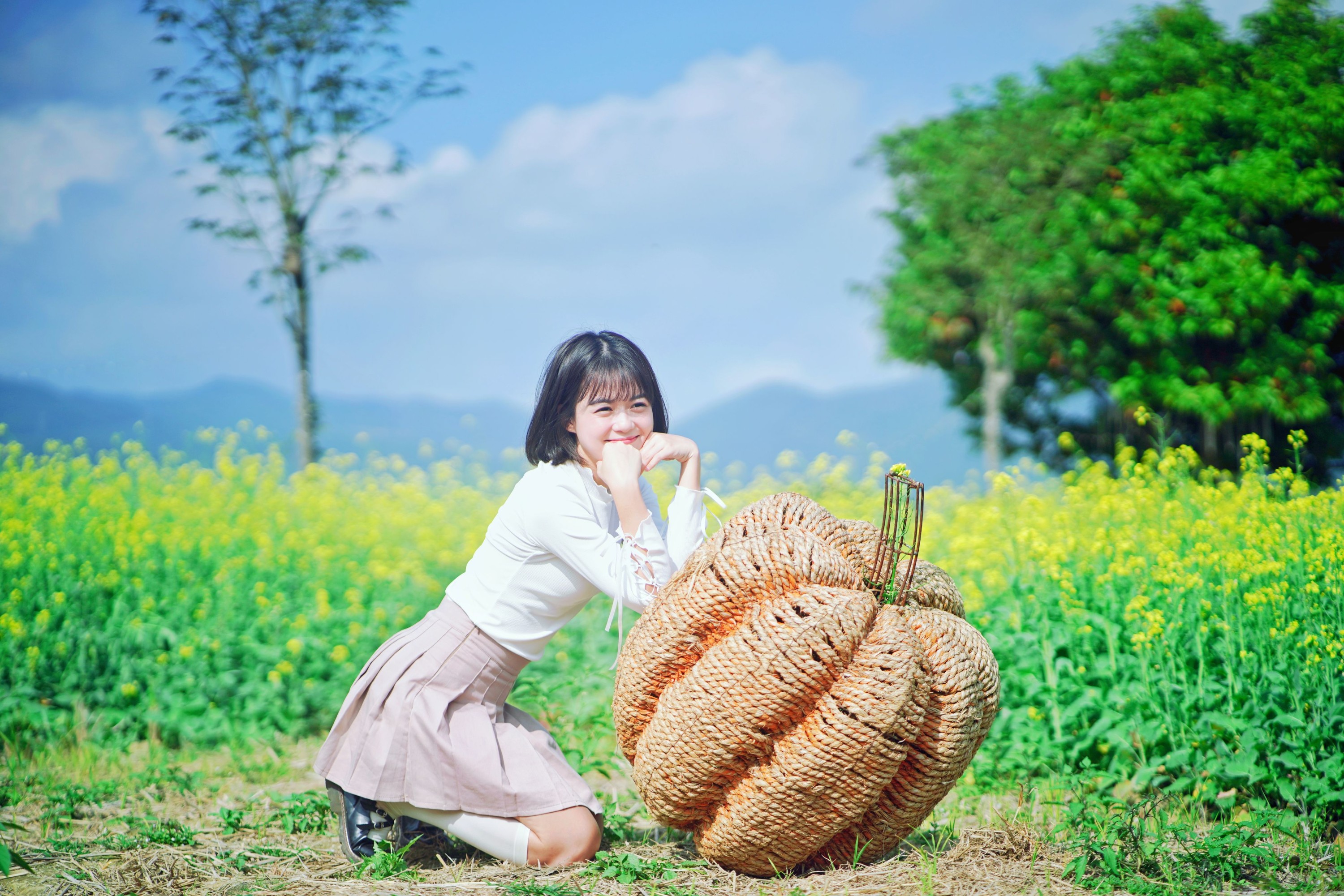 晓颖葵子 – 《春日花田元气少女》[21P] 插图1