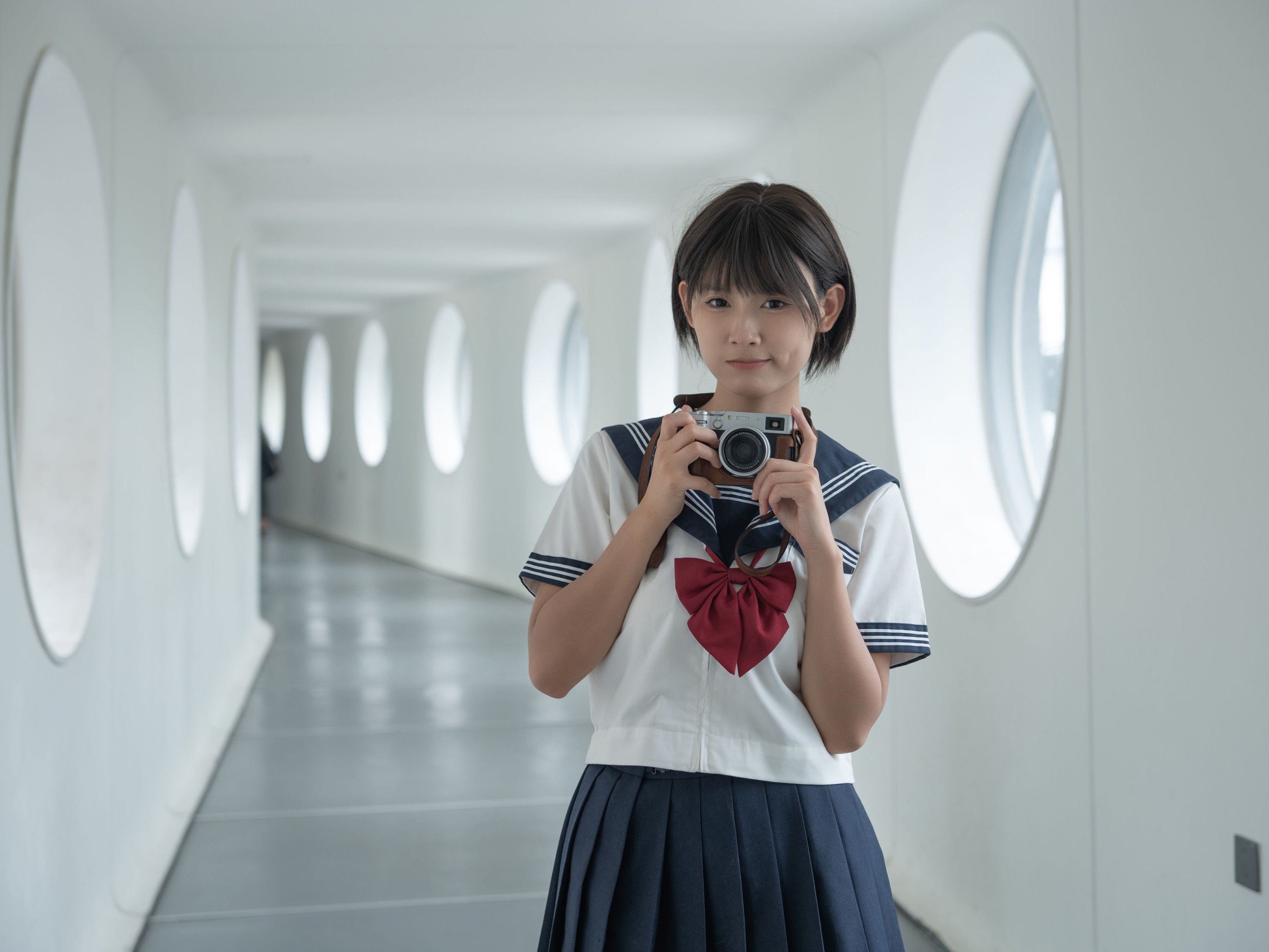 喜欢kimo真不错 – 《制服少女：夏天与清风的碎片》[52P] 插图1