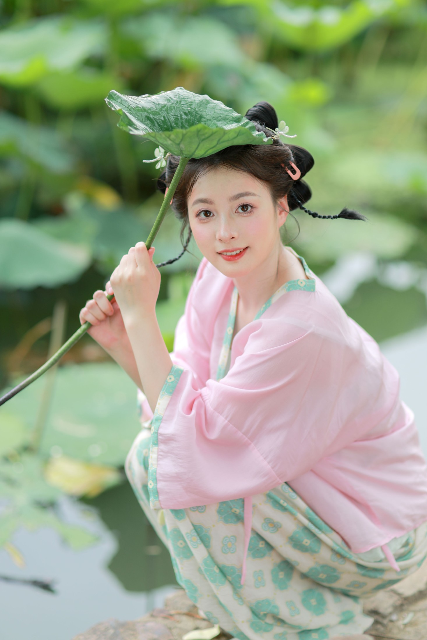 小猫鱼干 – 《树荫照水弄晴柔，闲看蜻蜓立荷头》[13P] 插图1