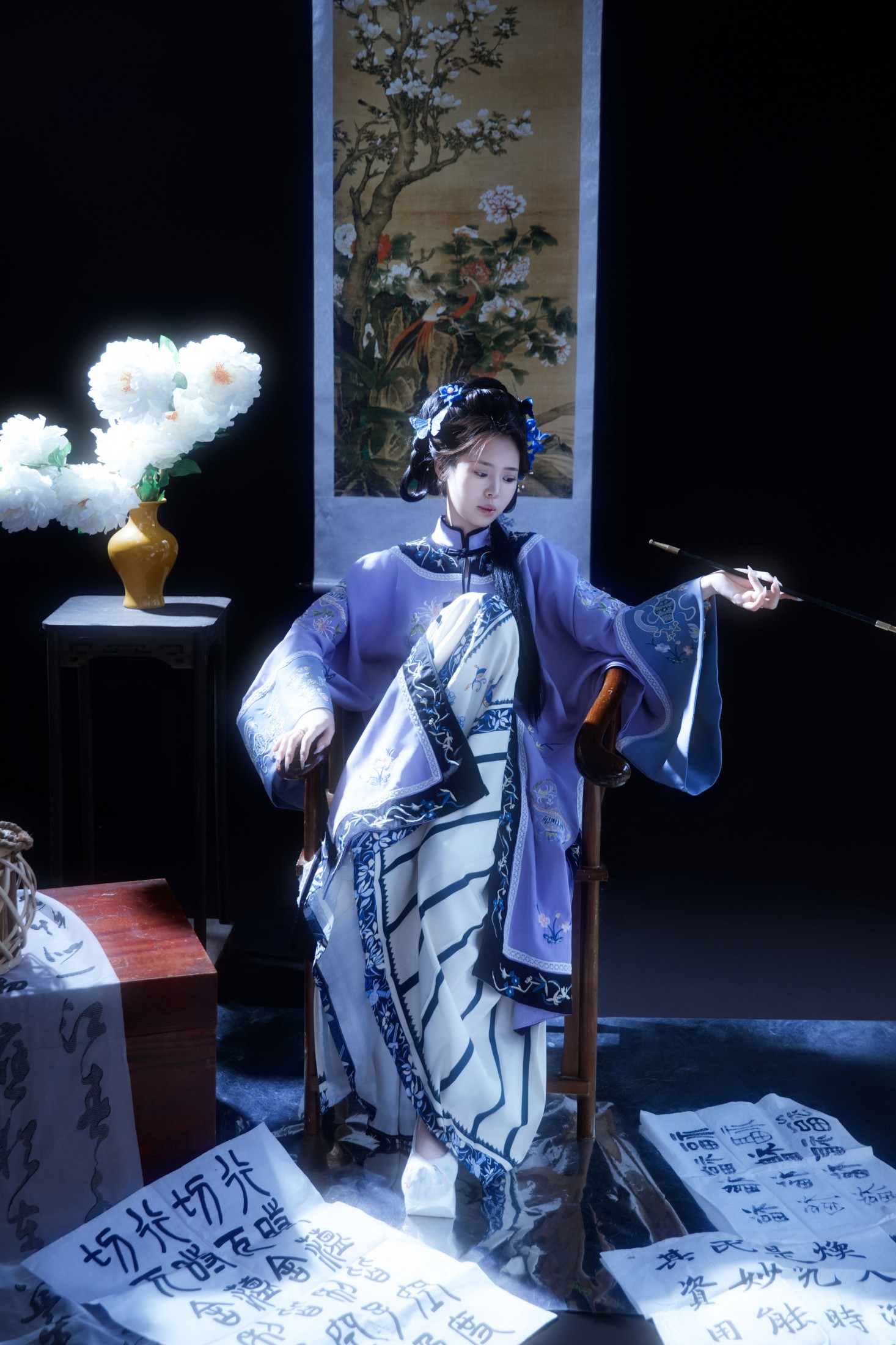 瑶瑶 – 《清韵·蓝裳闺阁的笔墨风华》[12P] 插图1
