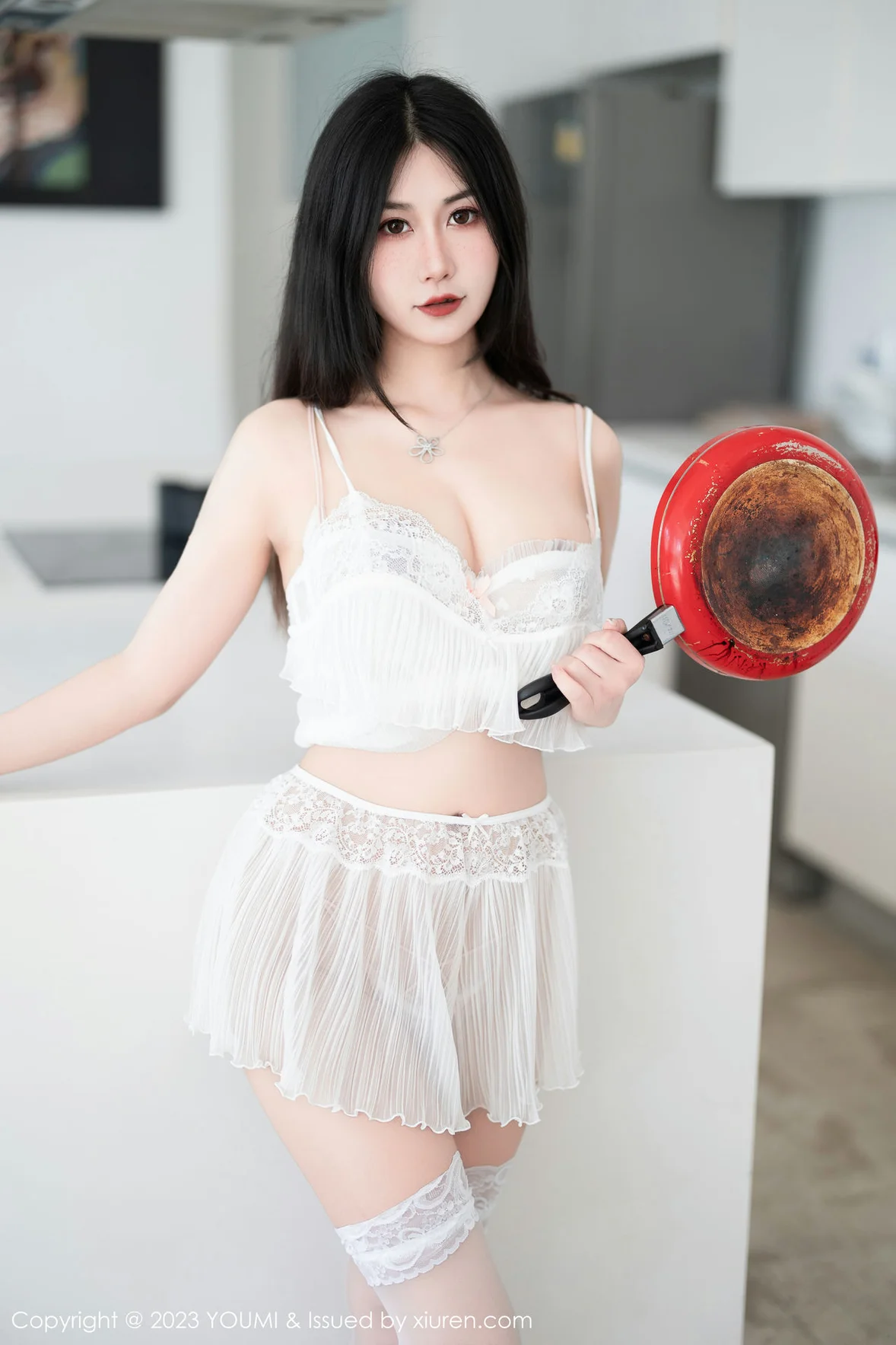 尤蜜荟 Vol.959 laura阿姣 白色网纱服饰泰国旅拍 [86P] 插图1